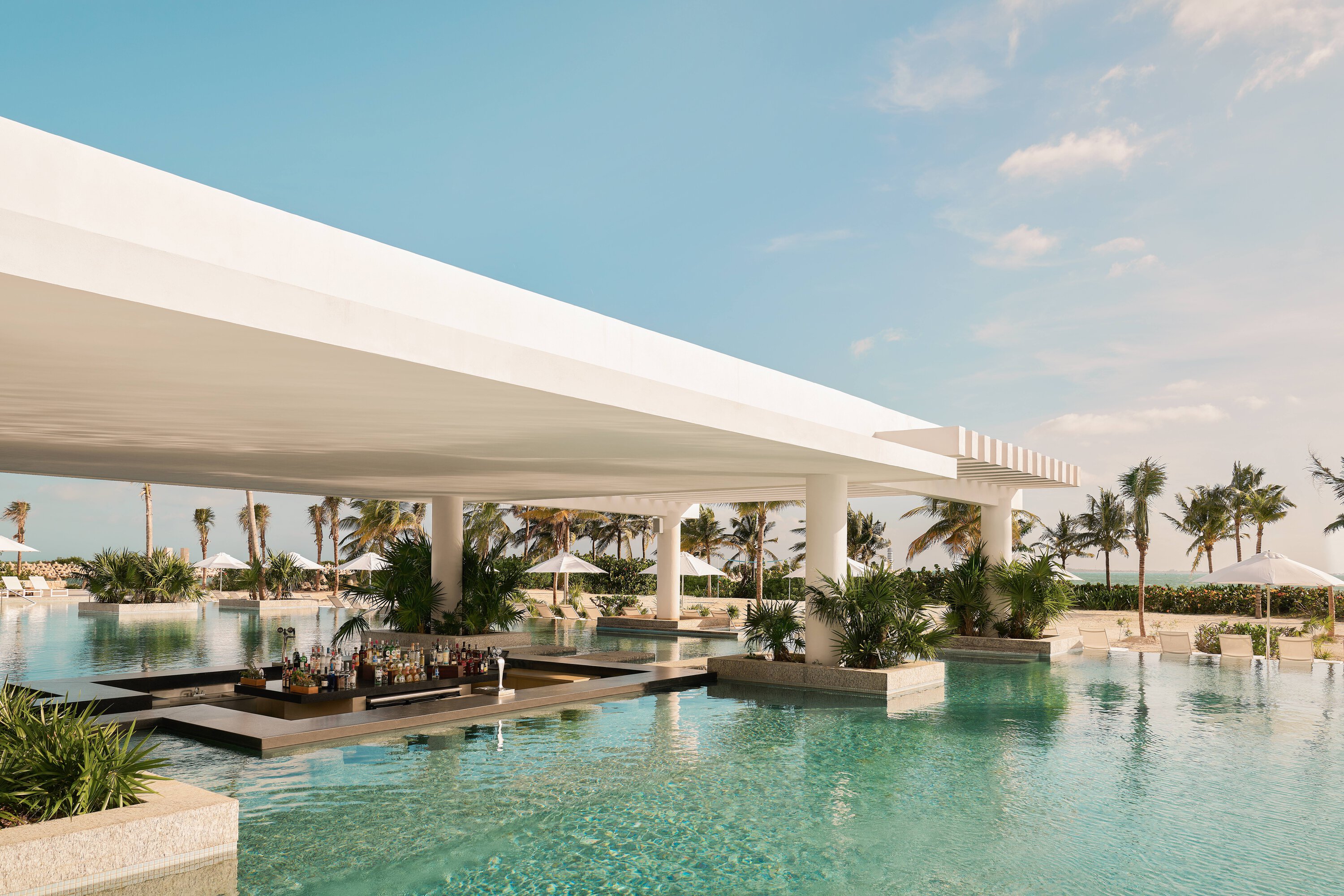 SLS-Playa-Mujeres pool in Cancun.