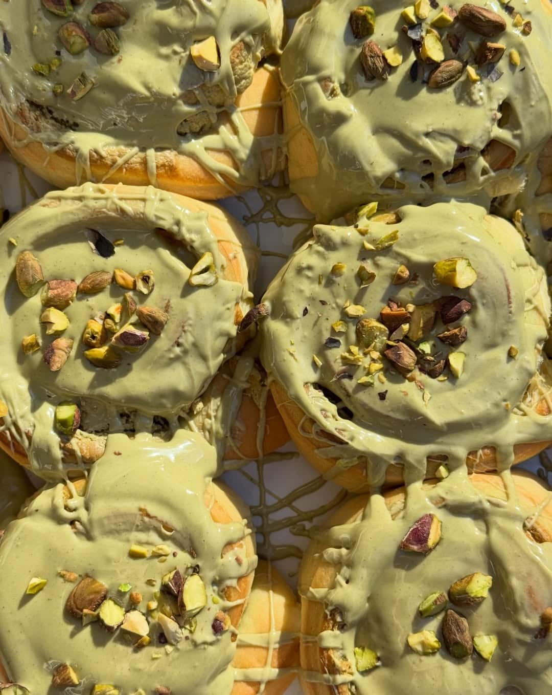 green pistachio scrolls from cocoa and bean bondi