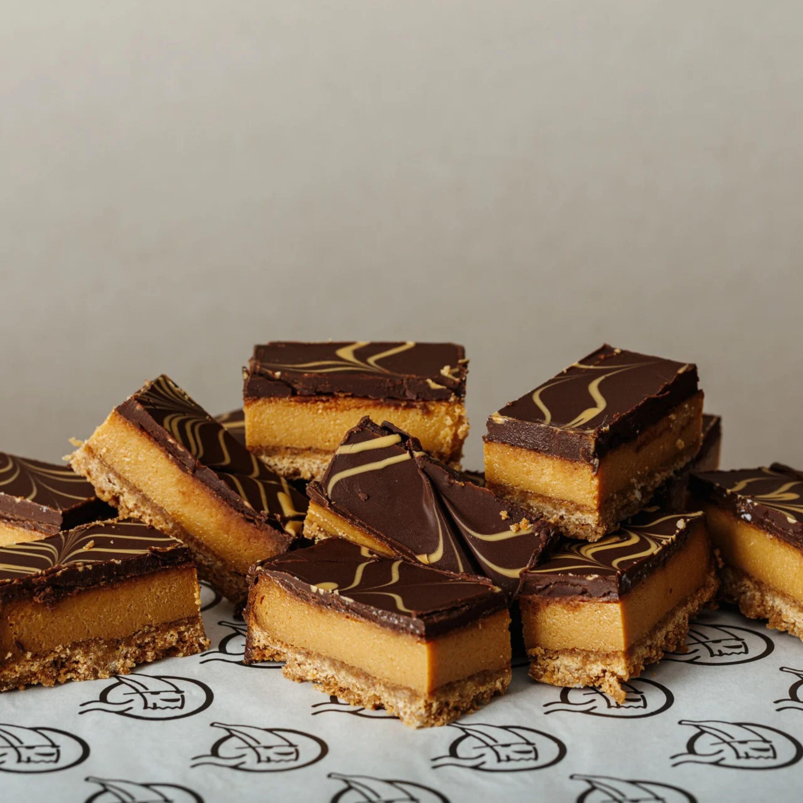 Caramel slice bites from Banana Boogie bakery in Adelaide.