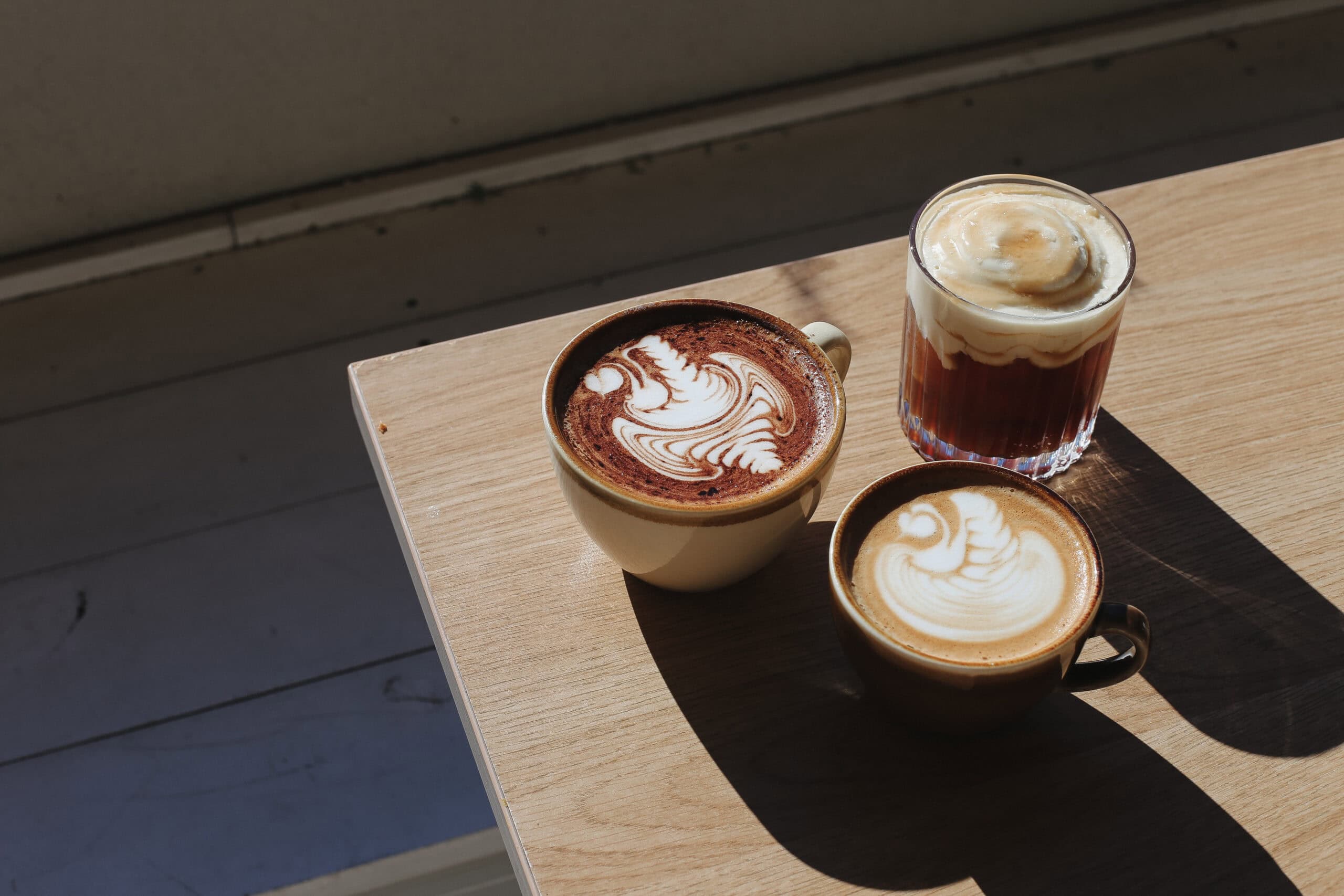 yolk cafe coffees