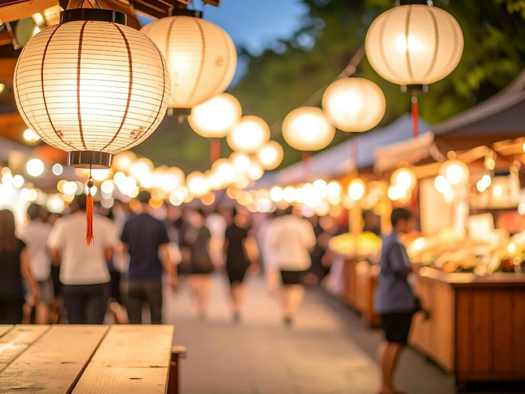 Asian street market.