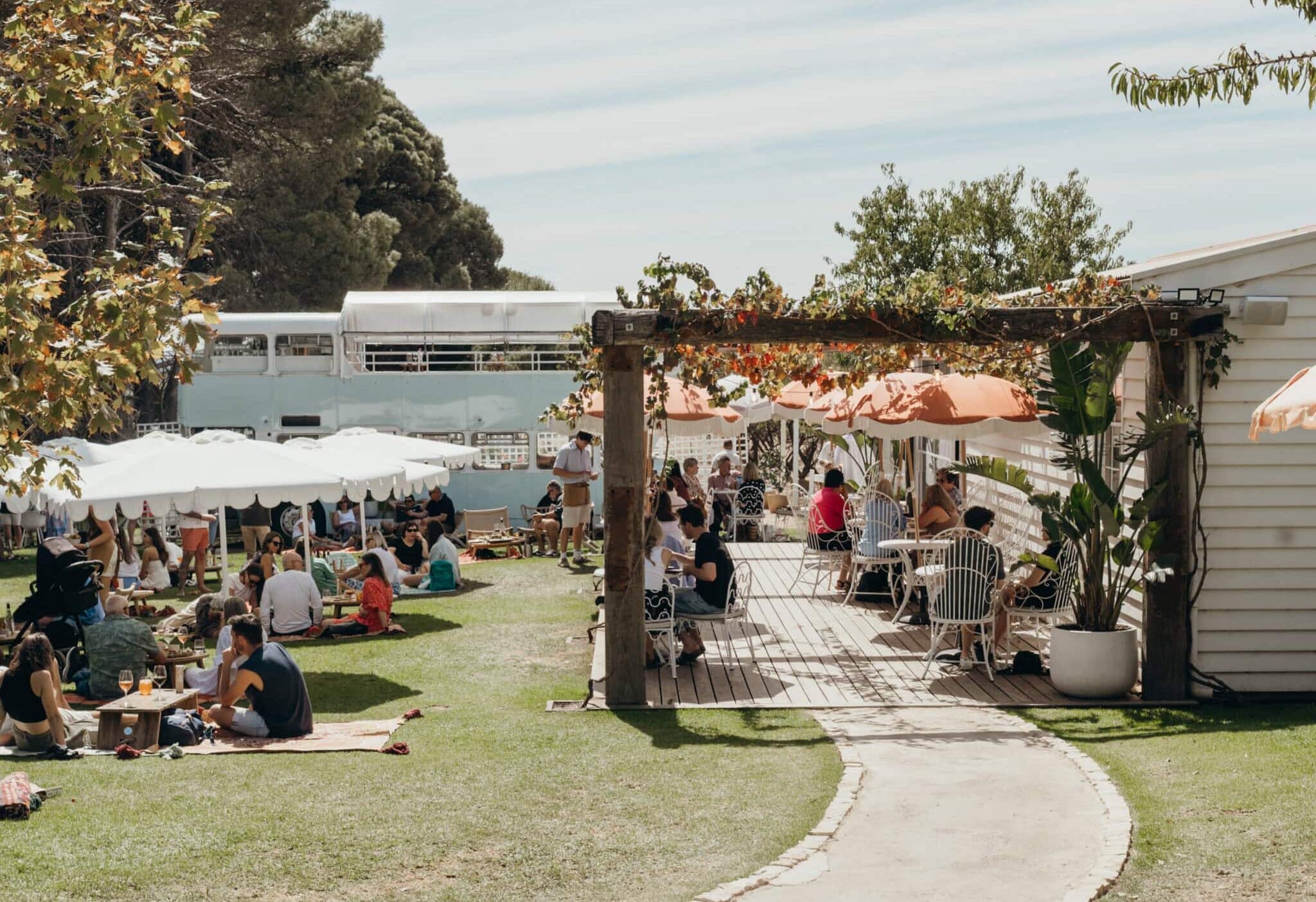 Exterior of garden at Down The Rabbit Hole Wines in McLaren Vale.