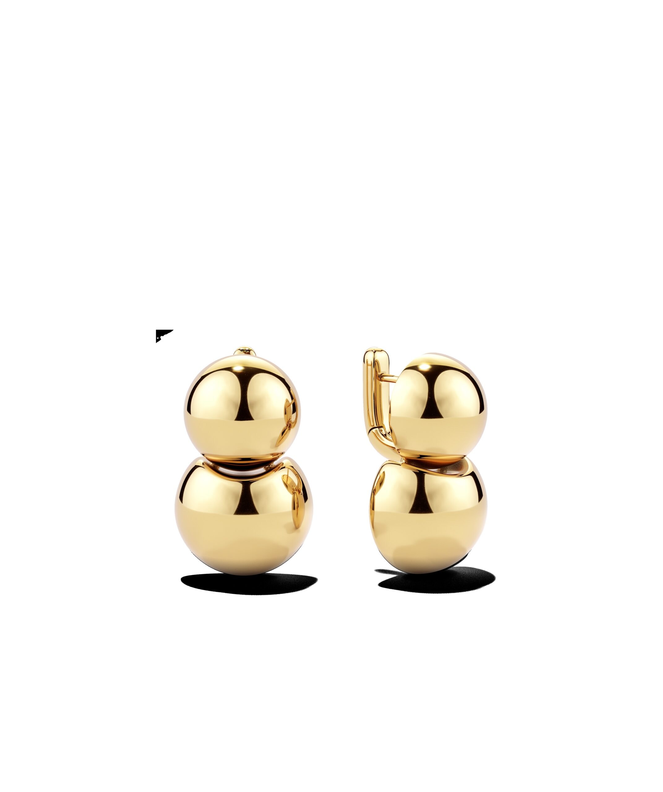 Mejuri Gia Drop Earrings in gold finished steel product shot