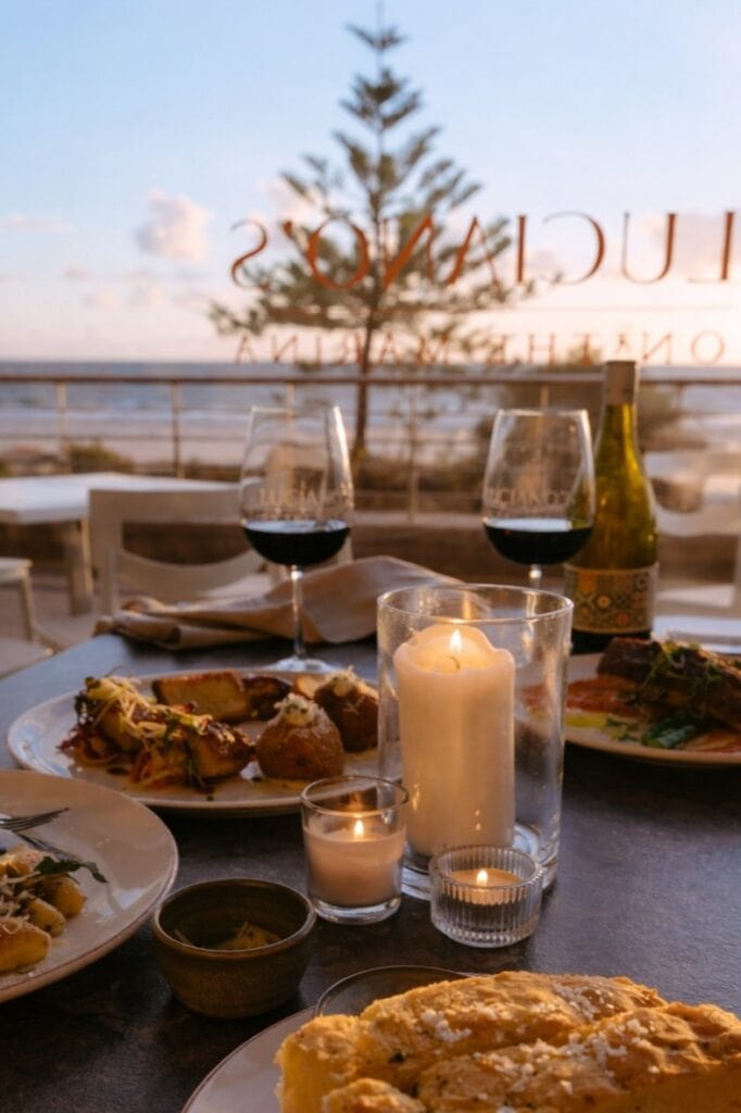 Our Italian Table dining offer at Lucianos on the Marina.