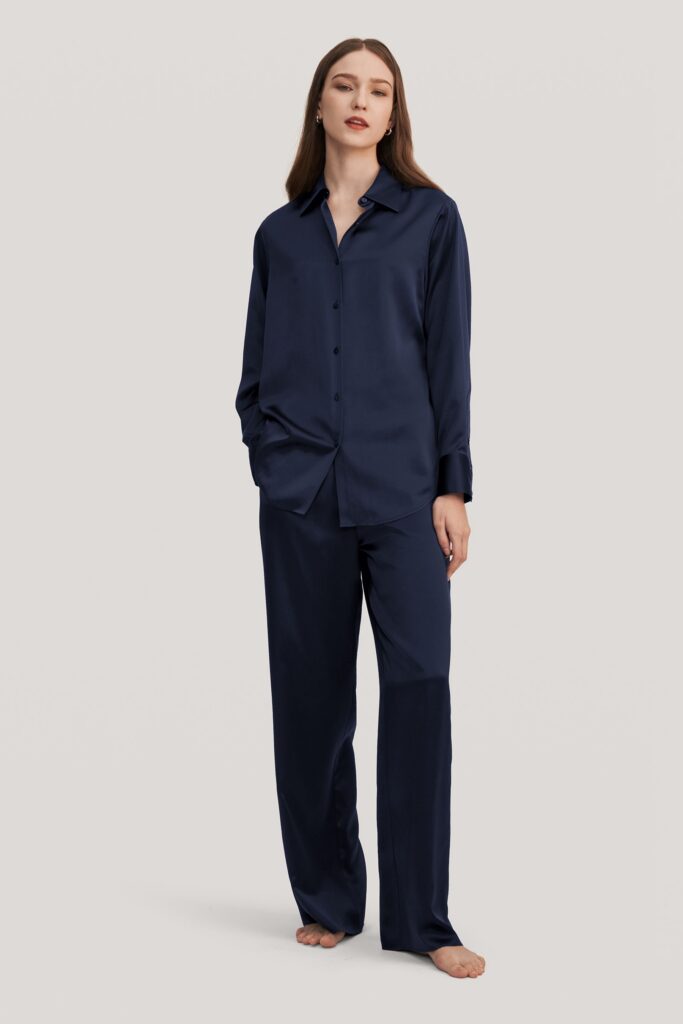 LilySilk Viola Oversized Silk Pyjama Set