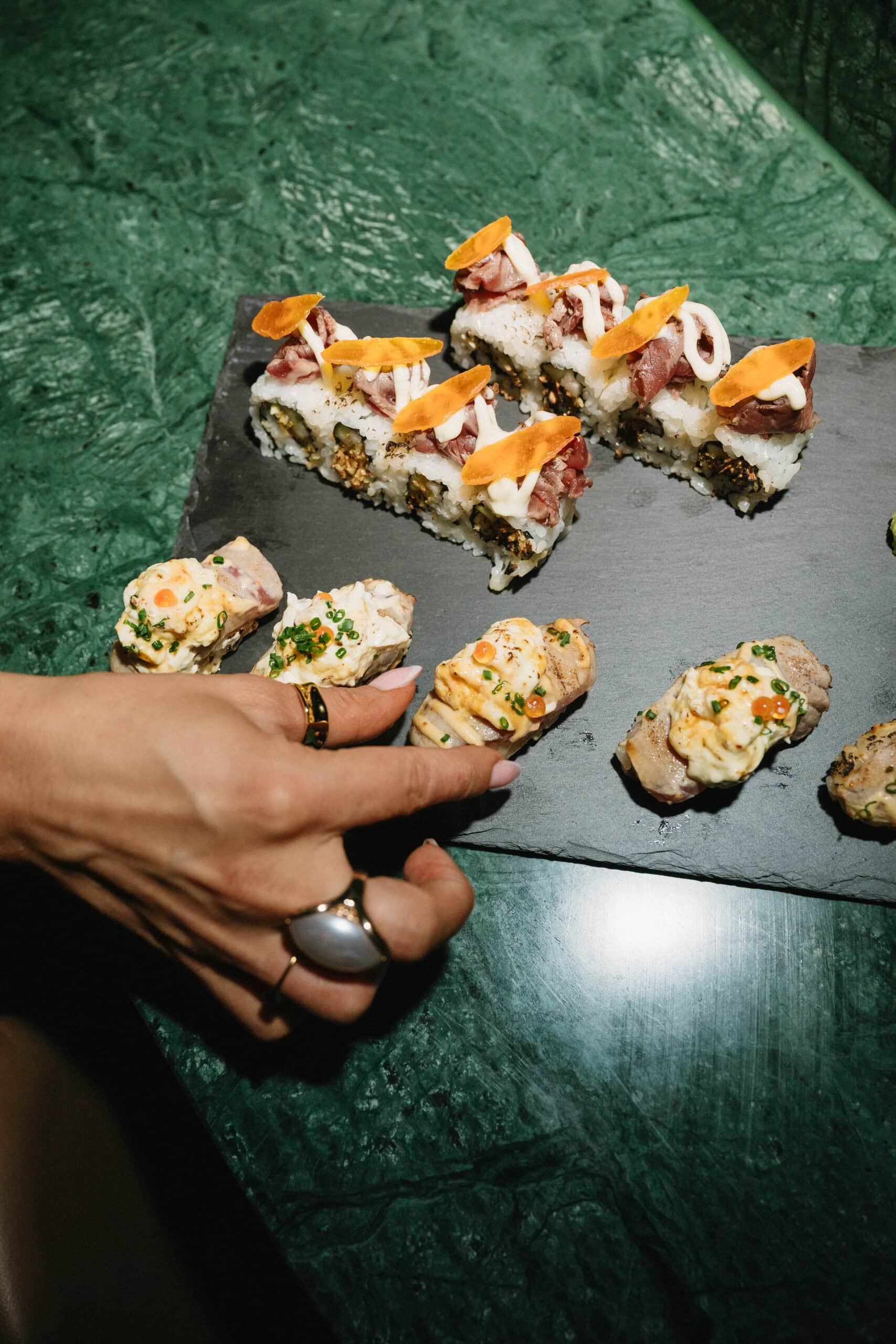 Snacks at Yakisan, Late Night Supper Club in Adelaide.
