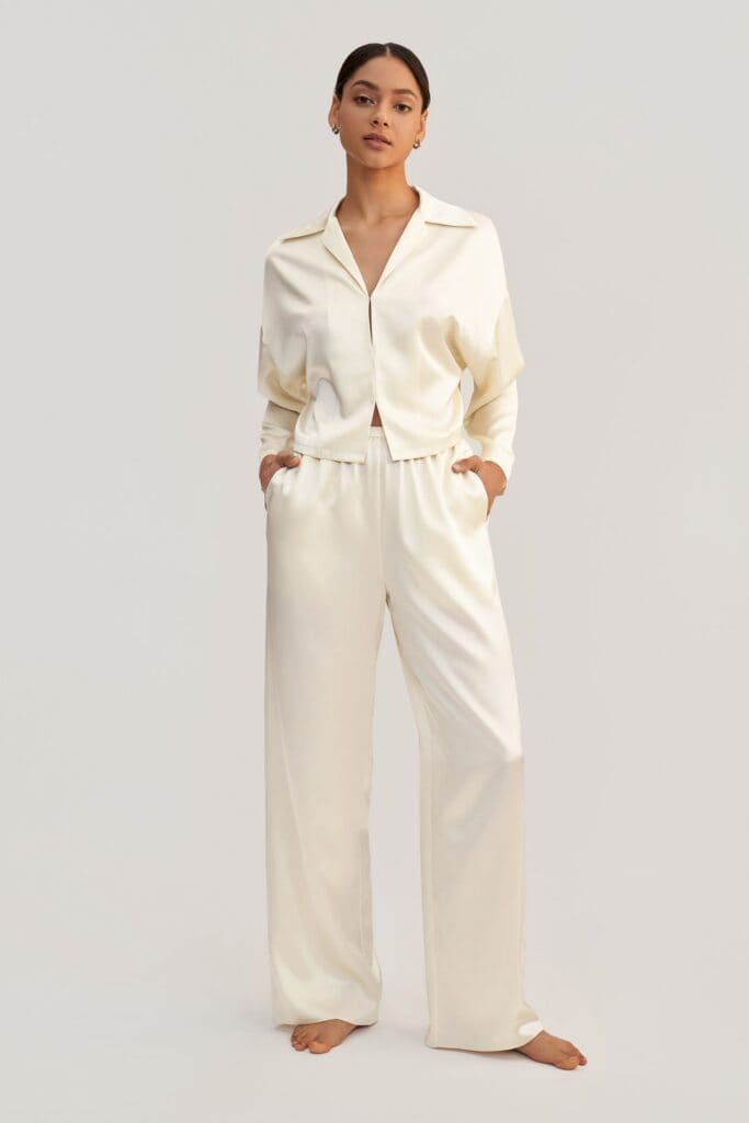 LilySilk Jasmine Silk Pullover Pyjama Set