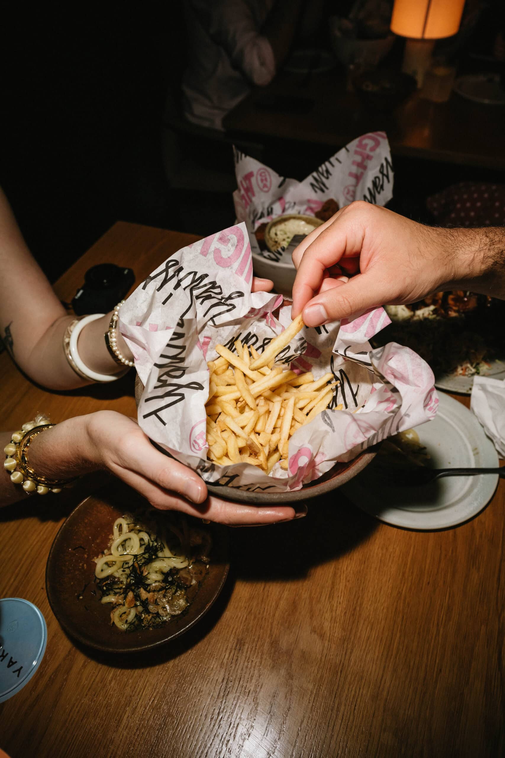 Snacks at Yakisan, Late Night Supper Club in Adelaide.