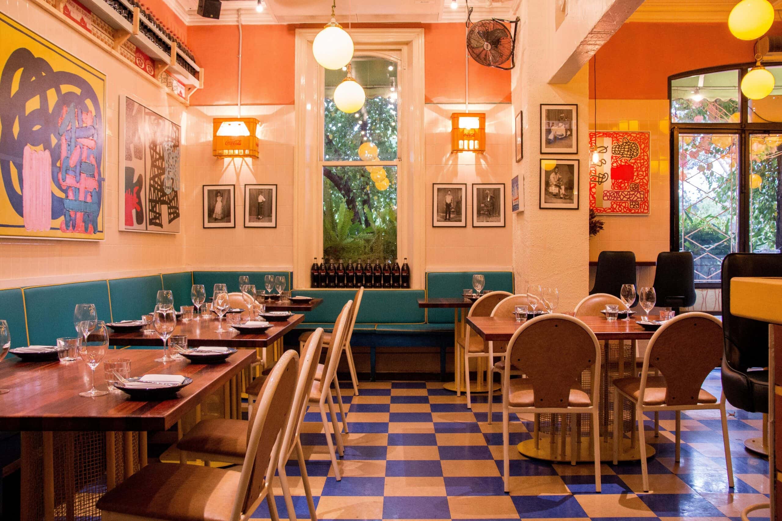 Interiors at Africola in Adelaide.