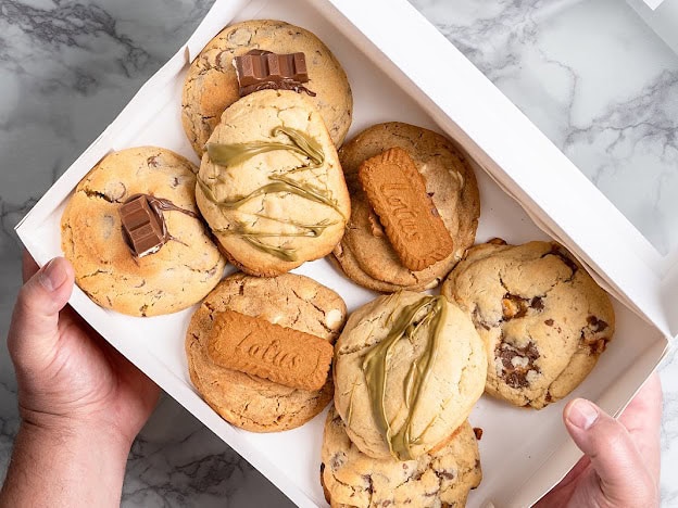 Cookie box from Cookie Luxe in Adelaide.