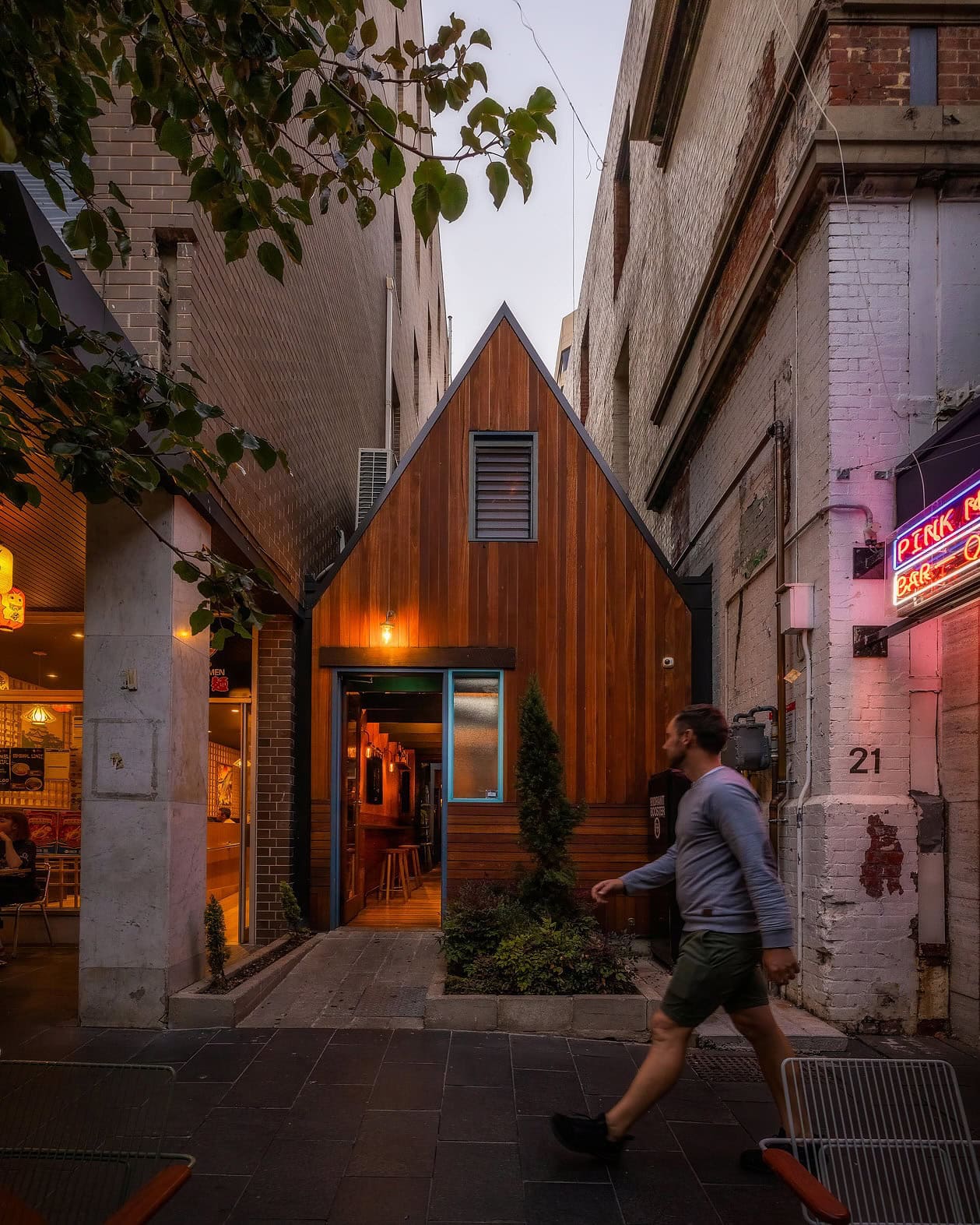 Exterior of Pink Moon Saloon in Adelaide.