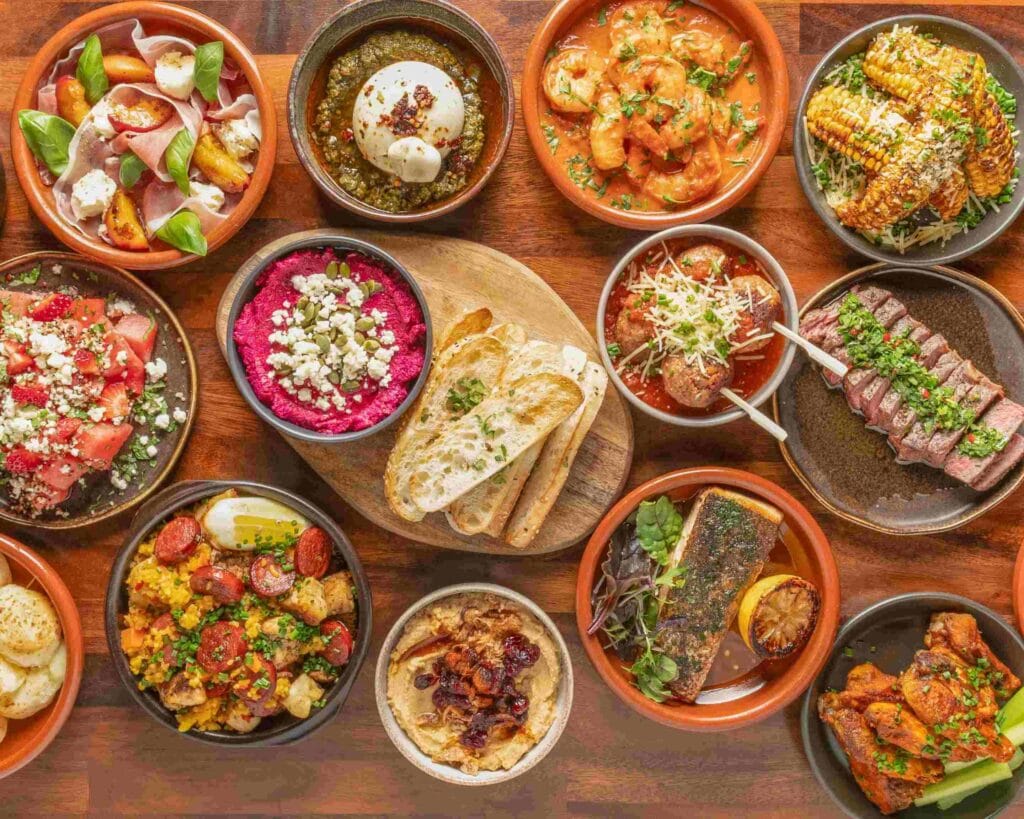Selection of tapas at HMBL Tapas Co in Adelaide.