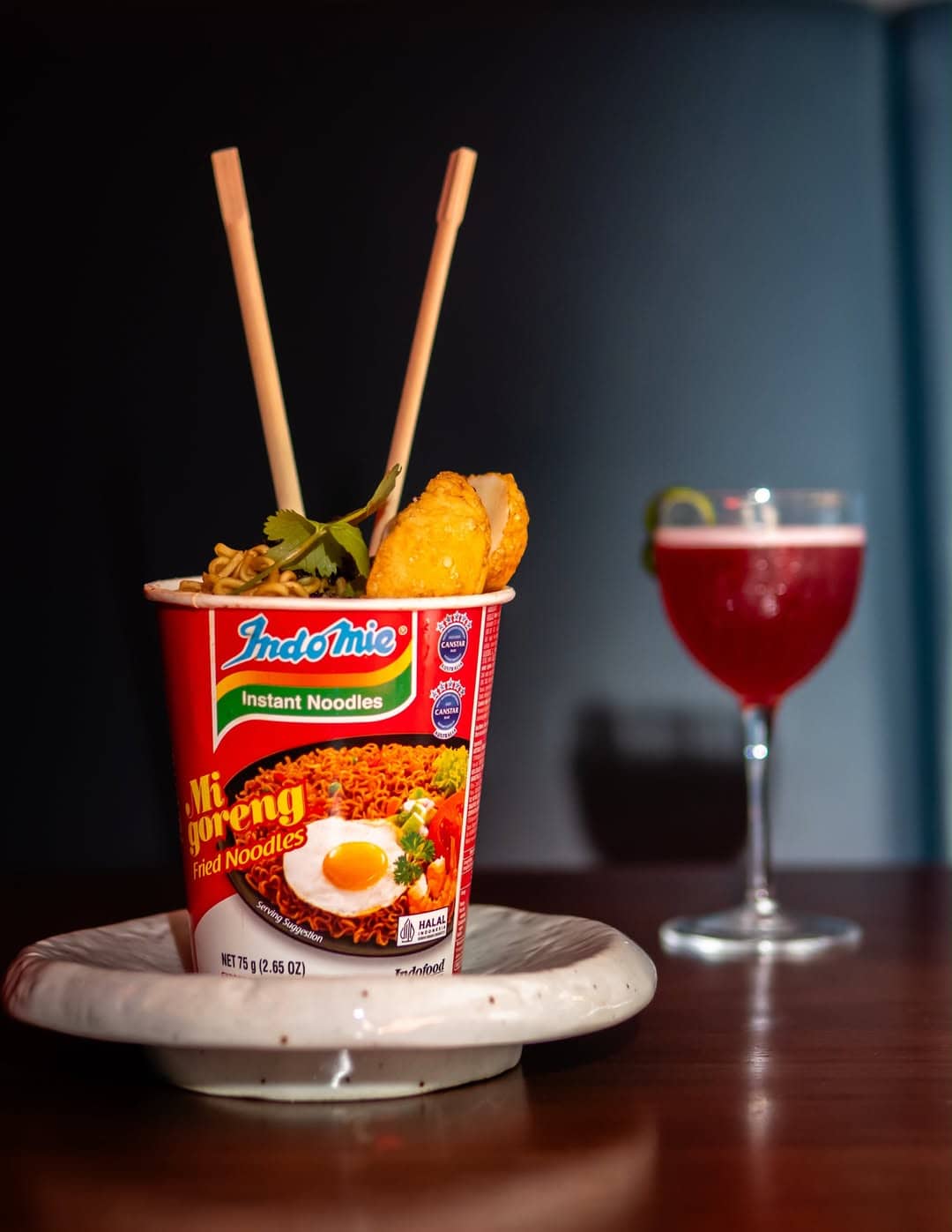 Truffle Mi Goreng at When & Where bar in Adelaide.