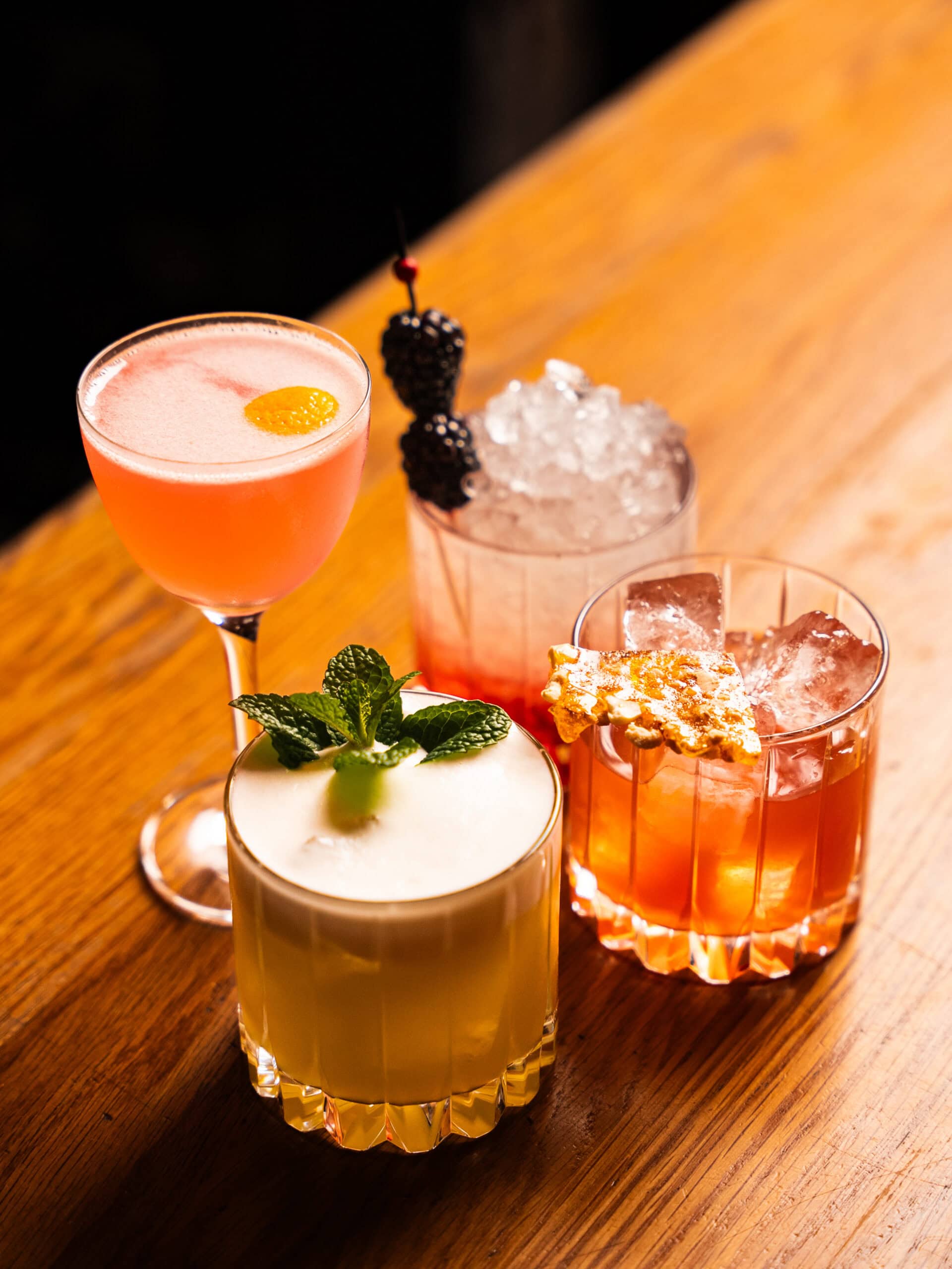 Drinks at Bread and Bone in Adelaide.