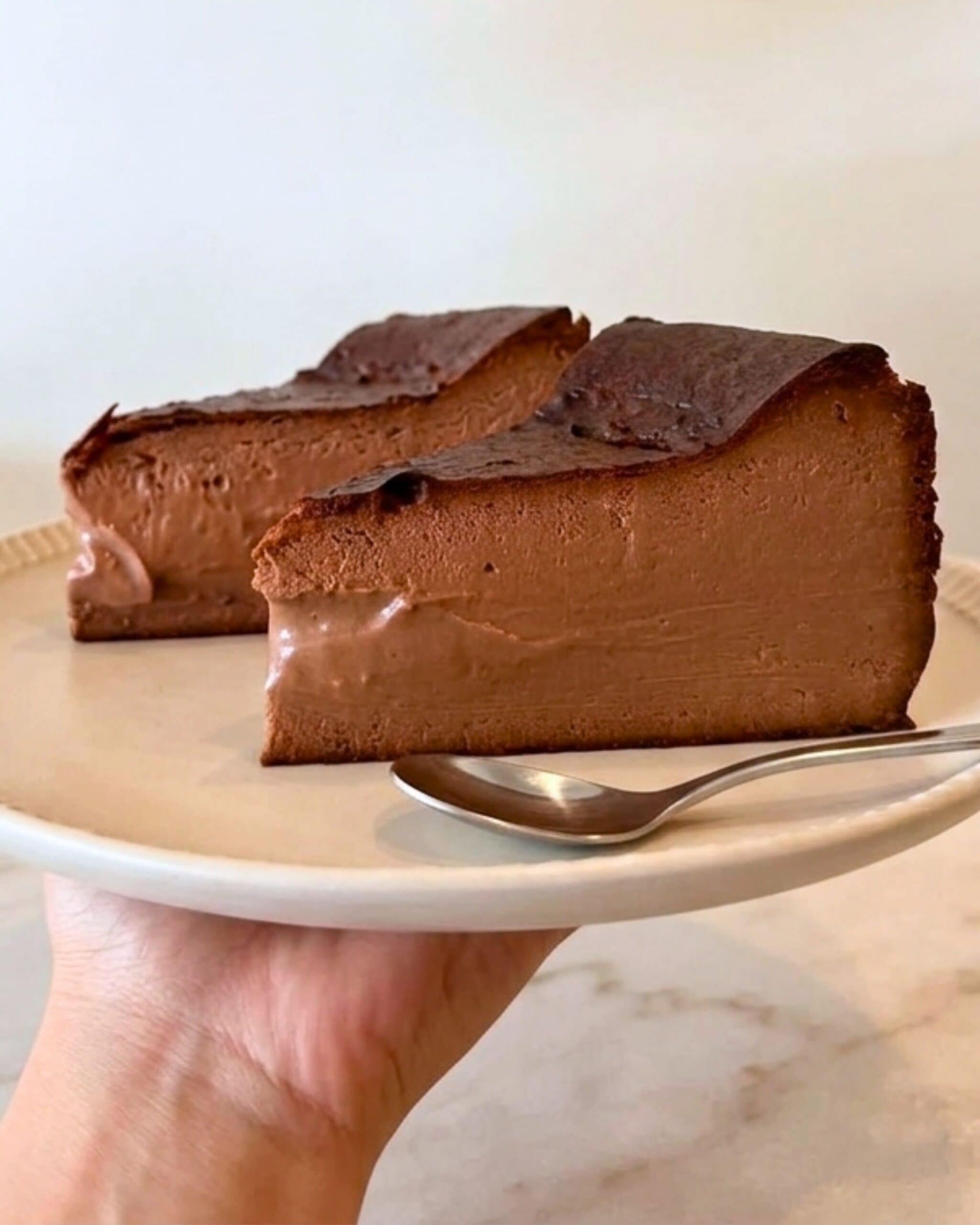Chocolate Basque Cheesecake from Steven ter Horst Chocolatier in Adelaide.