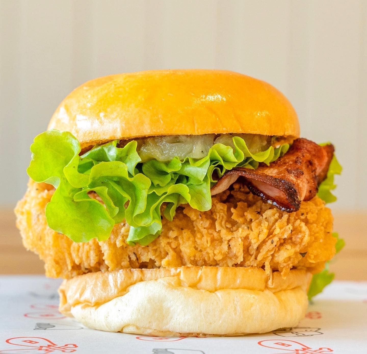 Fried chicken burger at Bam Bams Reservoir, Melbourne burger restaurant