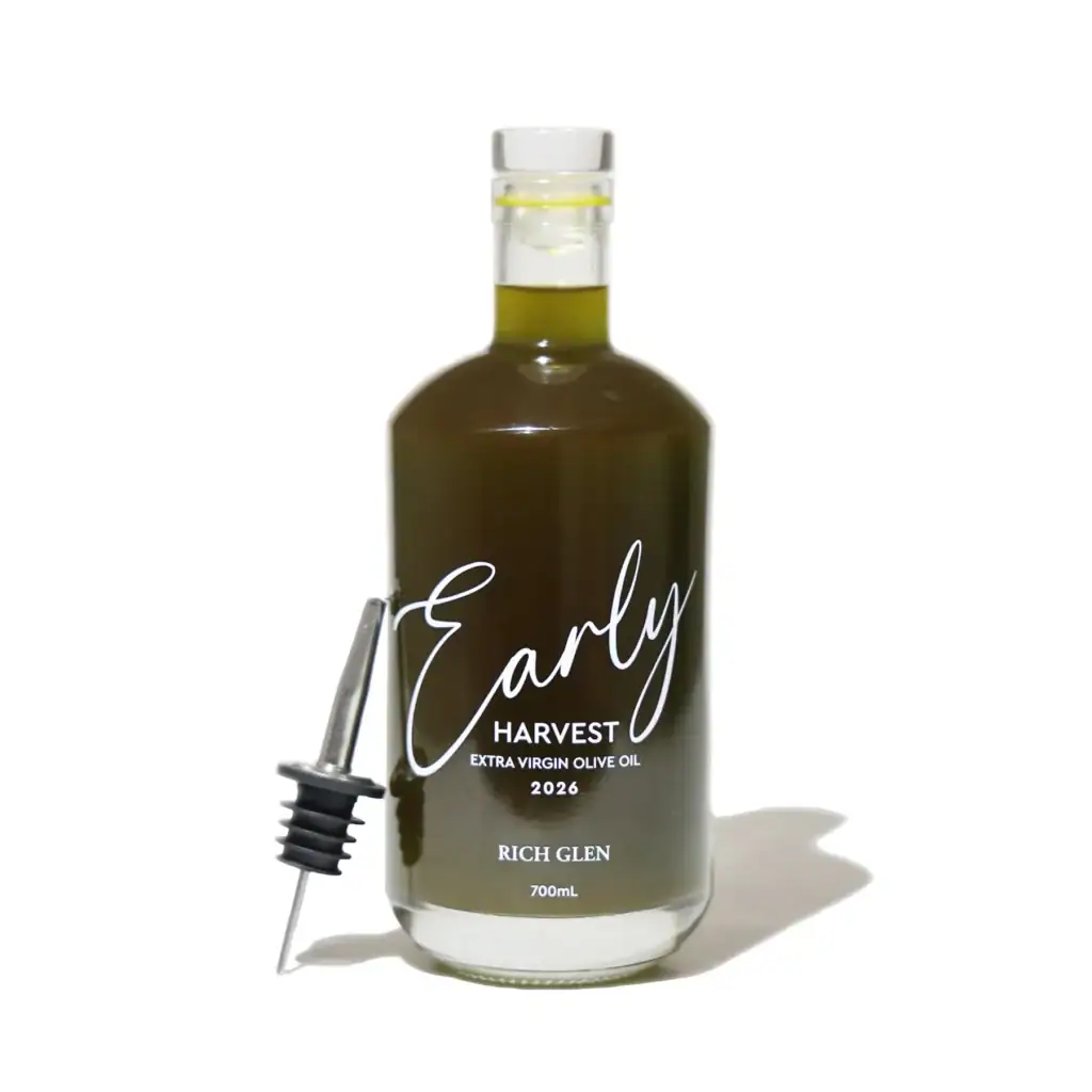 RICH GLEN Early Harvest Extra Virgin Olive Oil 2026, Limited Release 200mL, $75