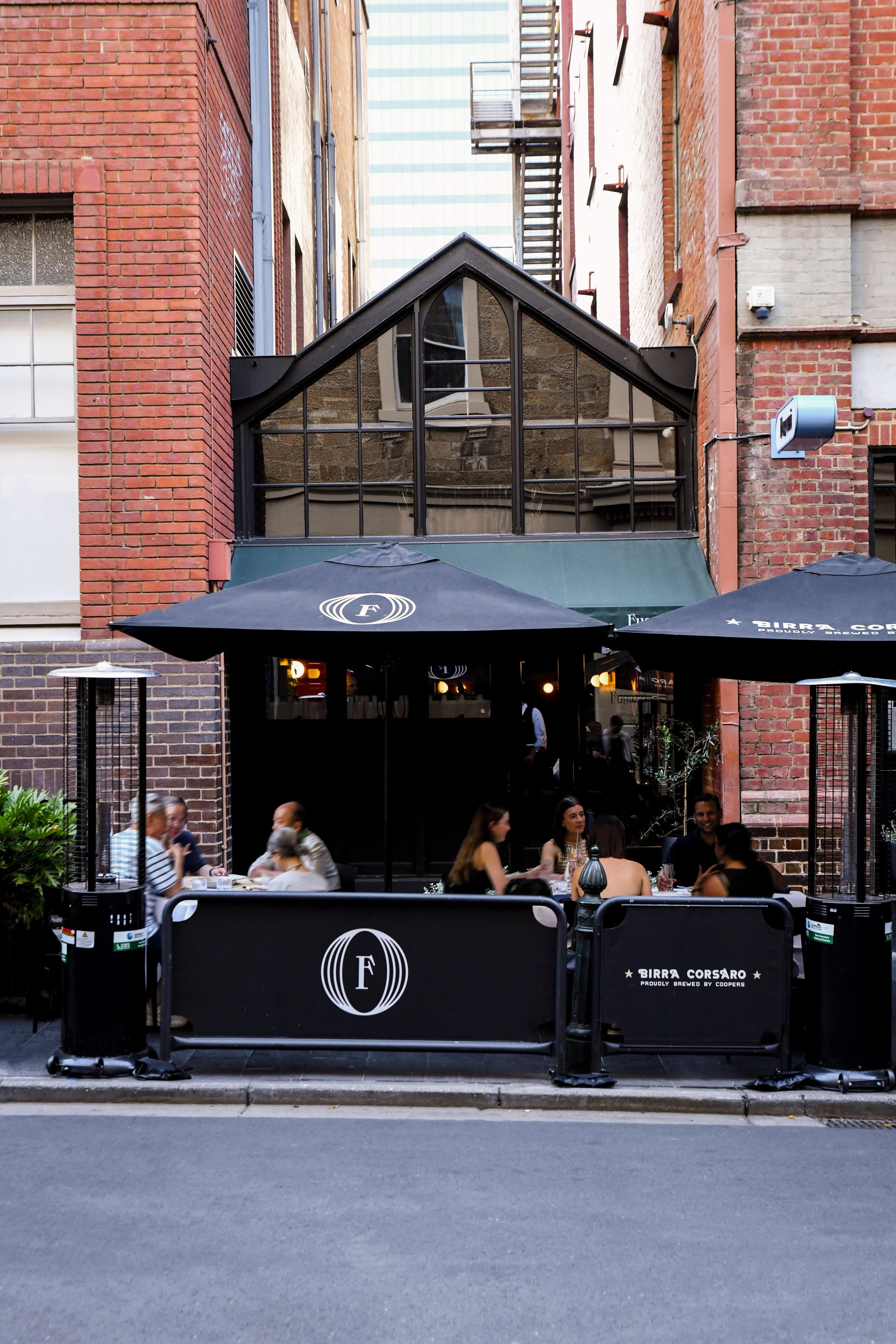 Exterior of Fugazzi in Adelaide.