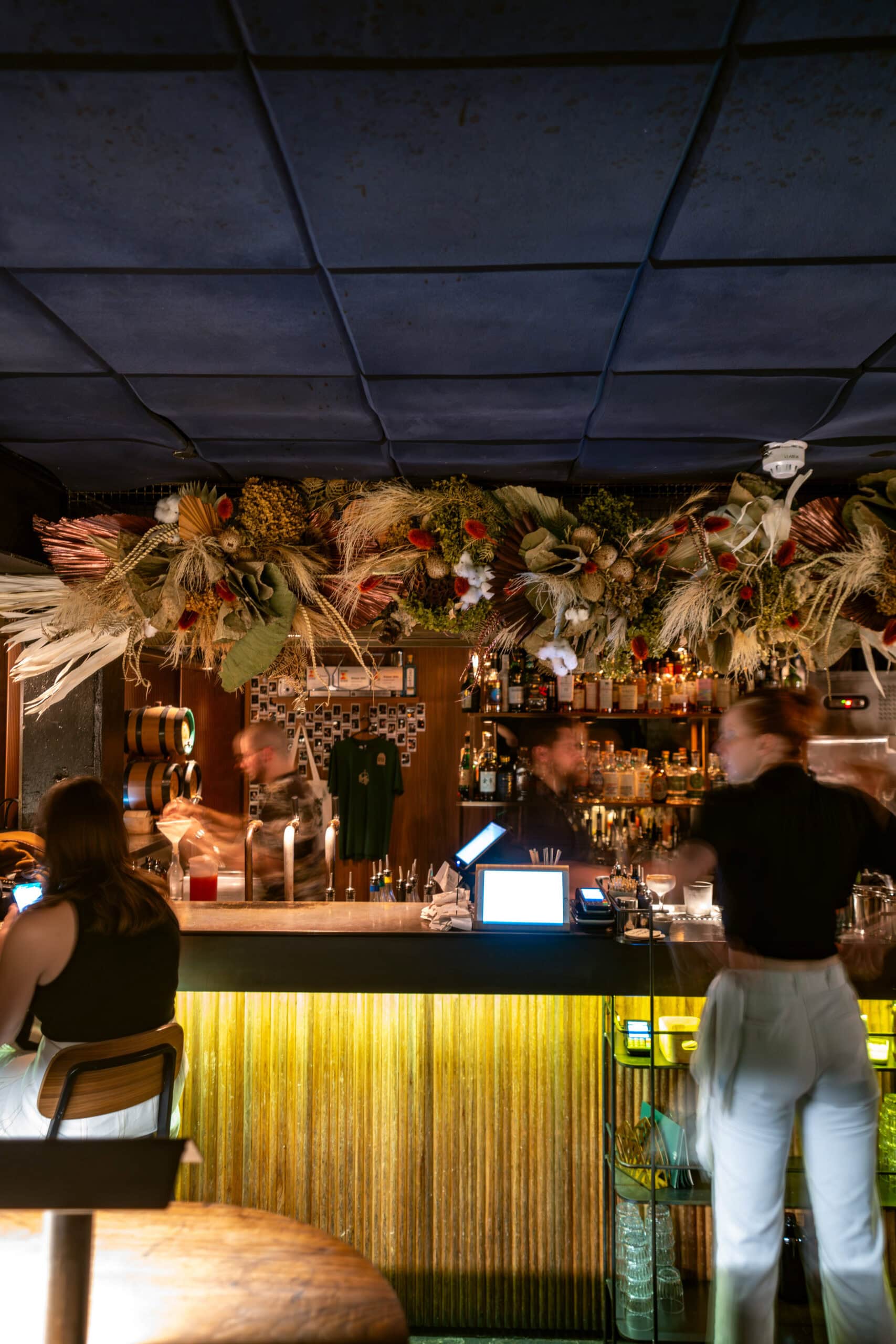 Bar at Maybe Mae bar in Adelaide.