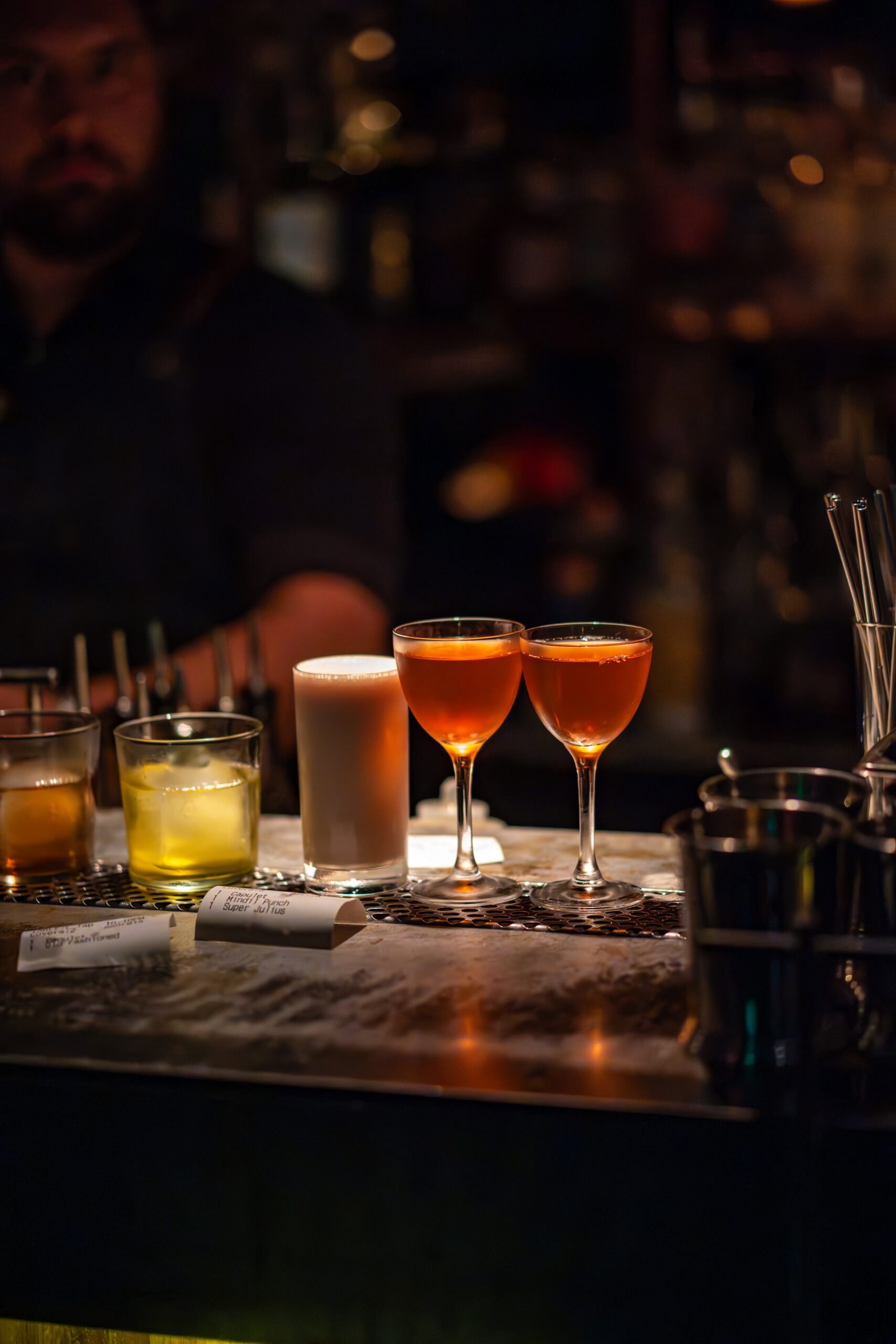 Drinks at Maybe Mae bar in Adelaide.