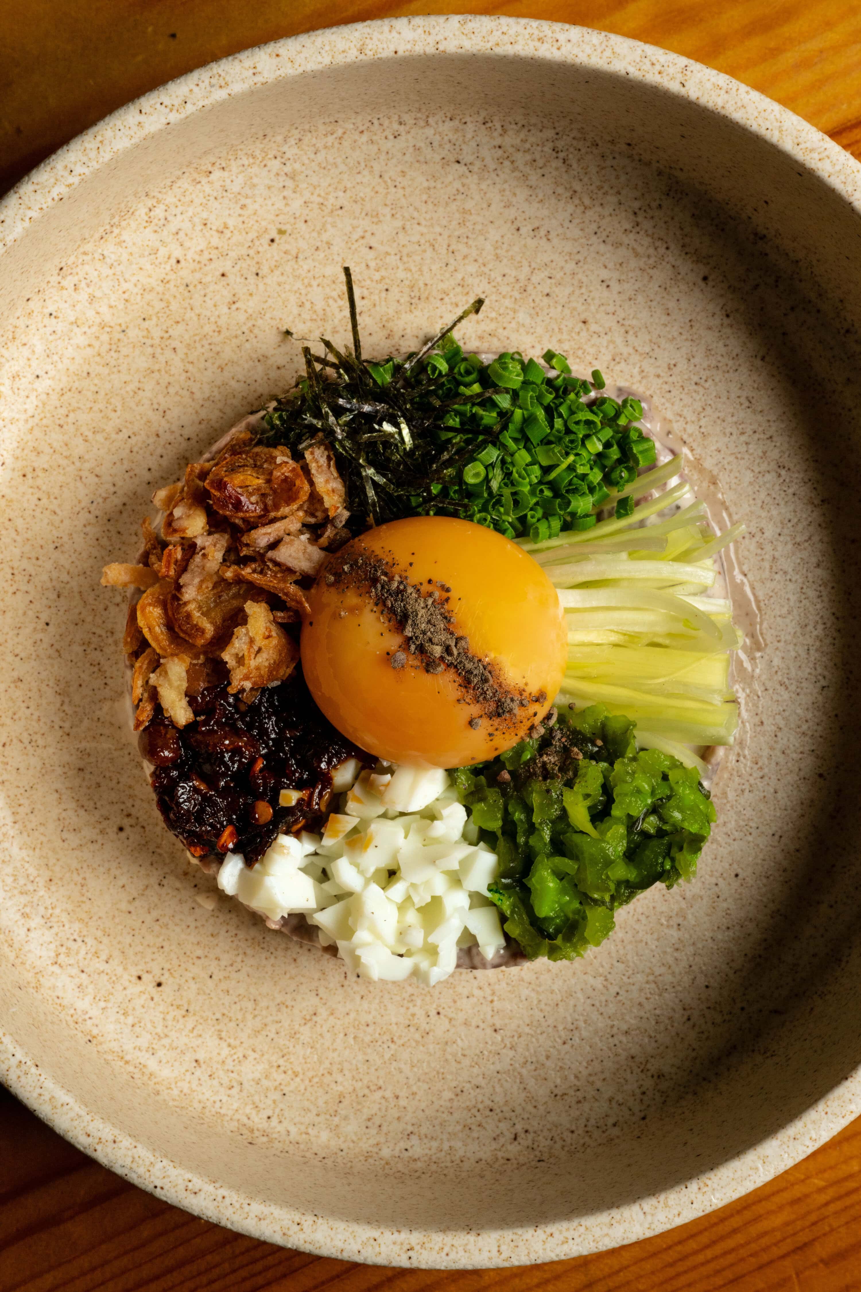 Wagyu tartare from Shobosho in Adelaide.