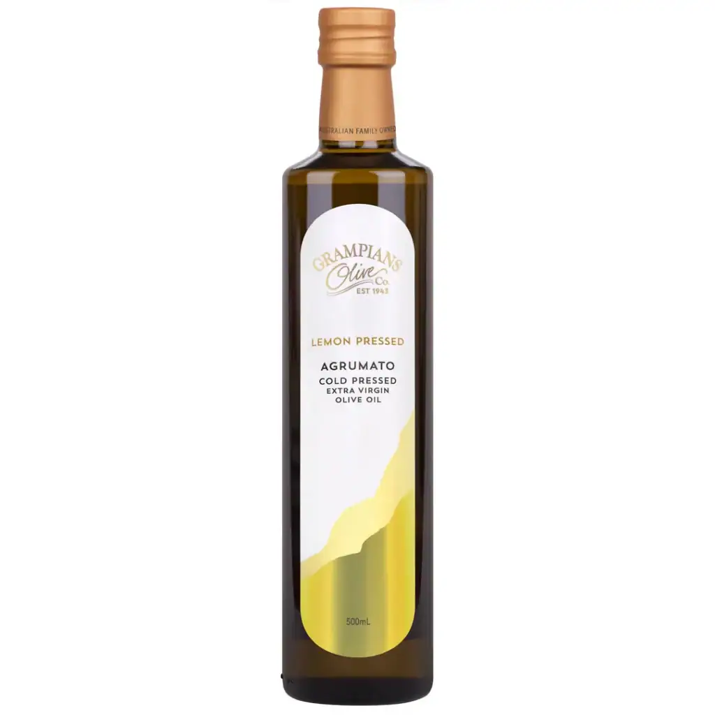 Grampians Olive Co. Lemon Pressed Agrumato Extra Virgin Olive Oil, 250ml, $17.50