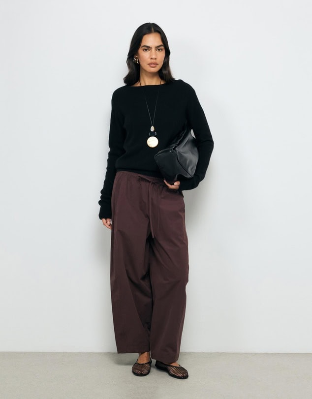 Aere Organic Cotton Barrel Leg Pants