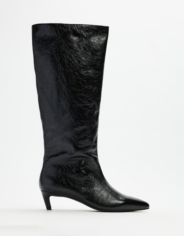 Aere Nara Knee High Heeled Leather Boots