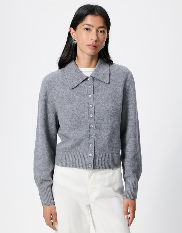 & Other Stories Knitted Collar Cardigan