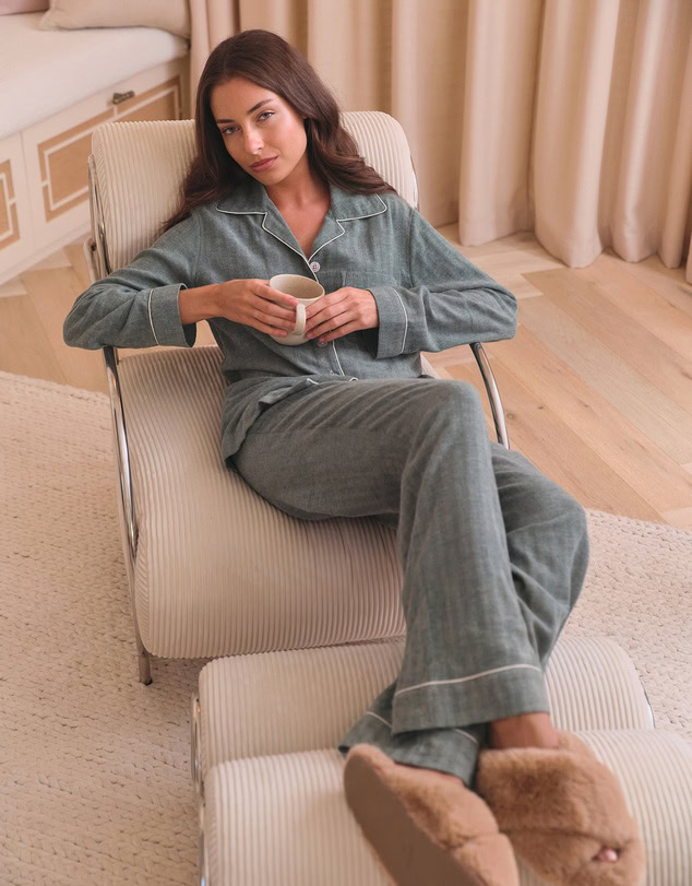 Papinelle Super Soft Brushed Herringbone PJ