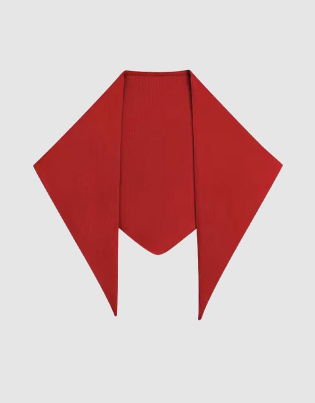 Silk Magnolia Cashmere Triangle Scarf