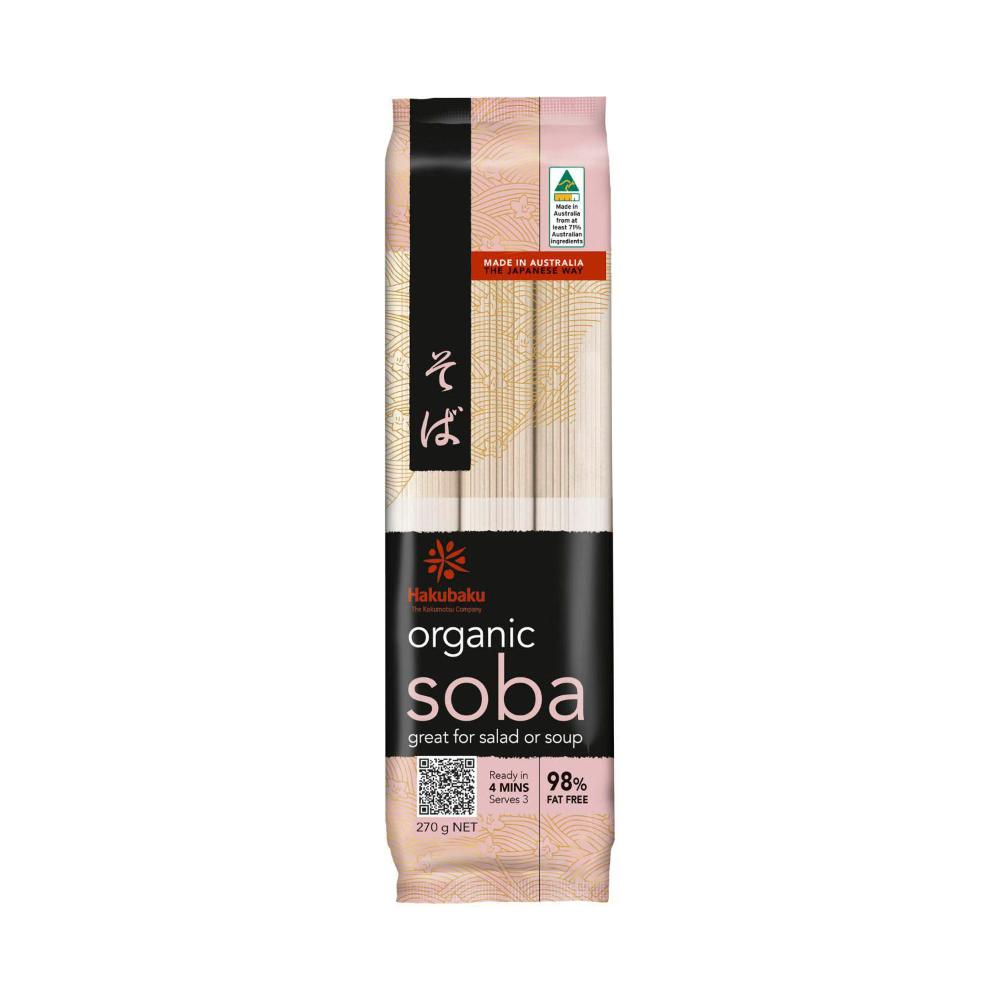 Hakubaku Organic Japanese Soba Buckwheat Noodles, 270g, $4.00