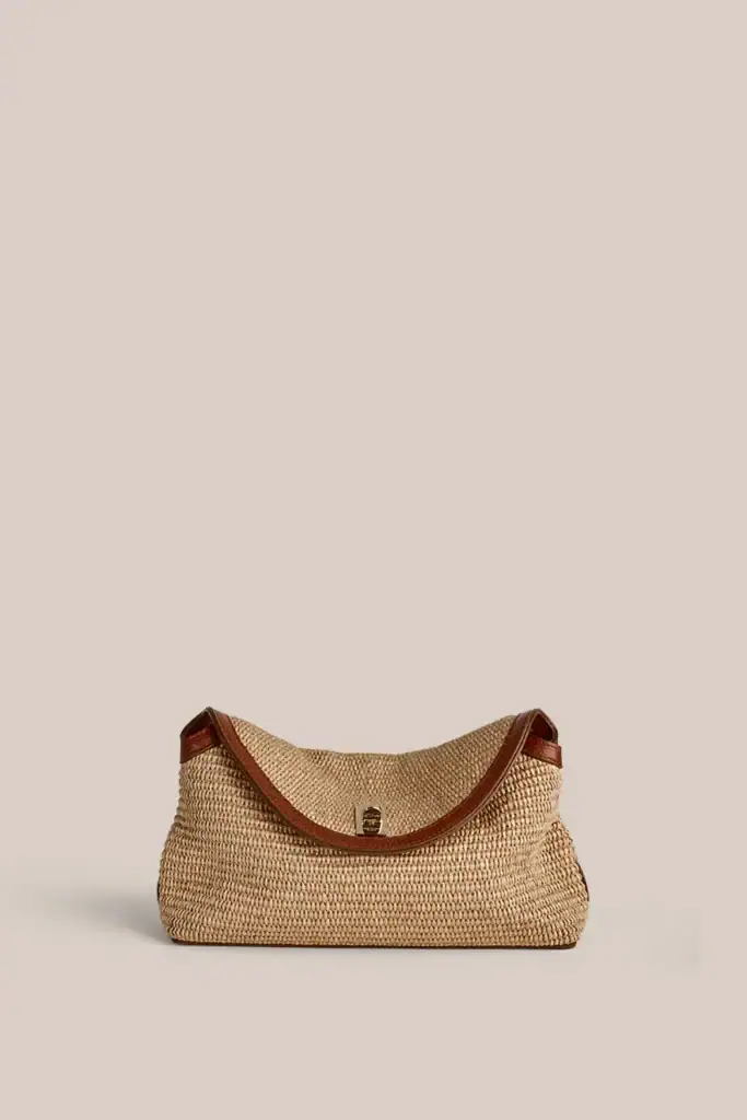 VESTIRSI Sloane Tan Resort Crossbody Clutch