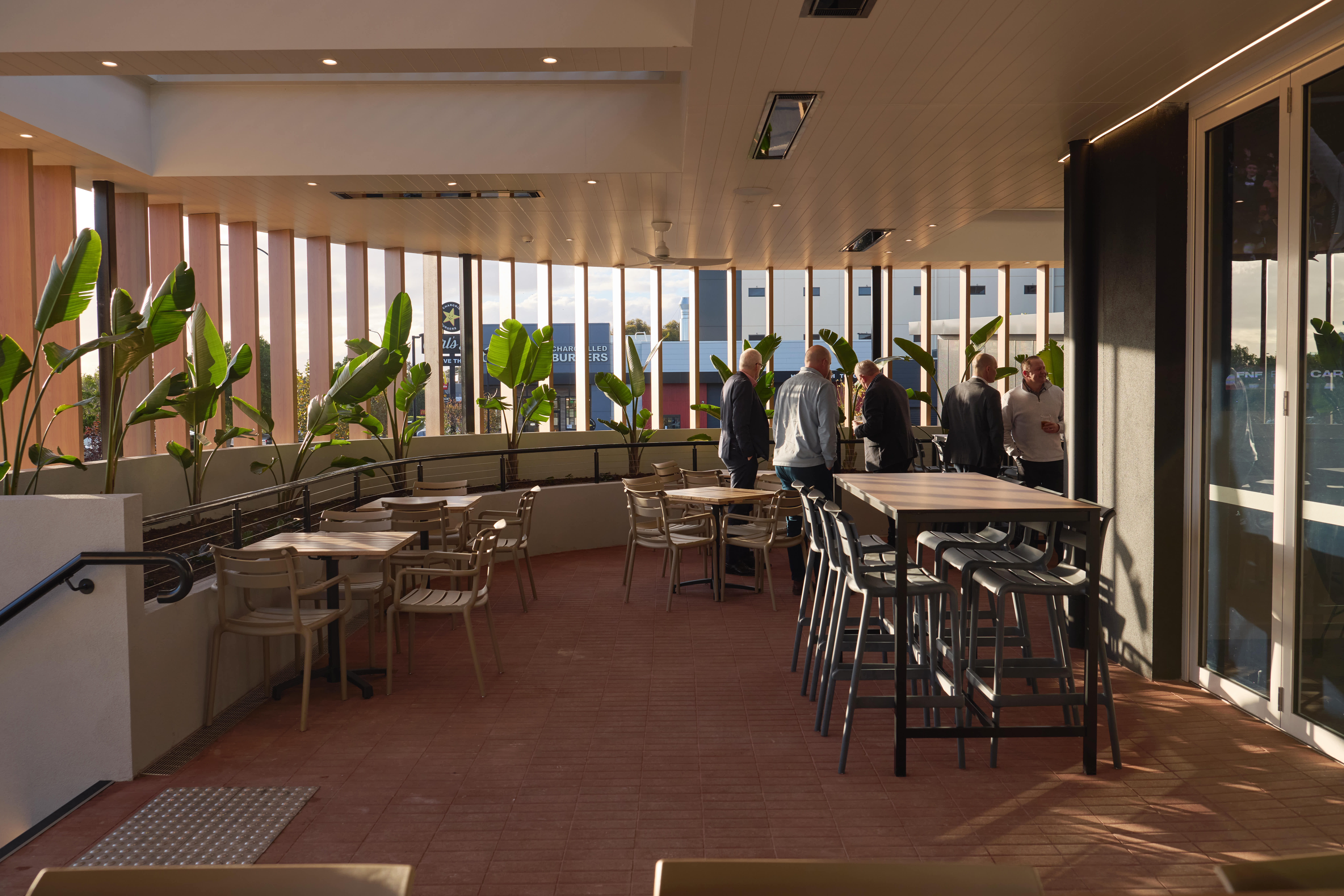 New beer garden at Mosaic Hotel in Adelaide.