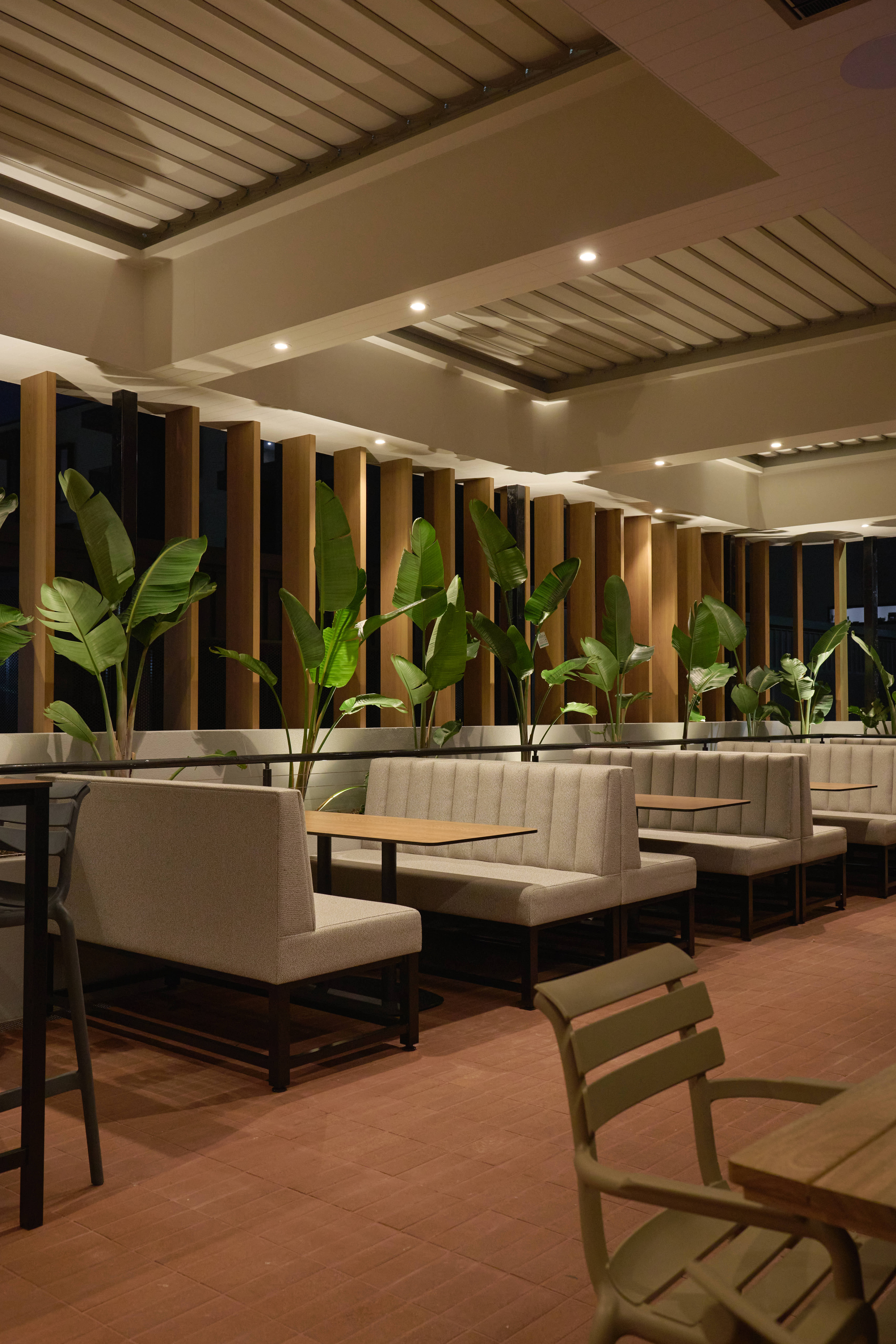 New beer garden at Mosaic Hotel in Adelaide.
