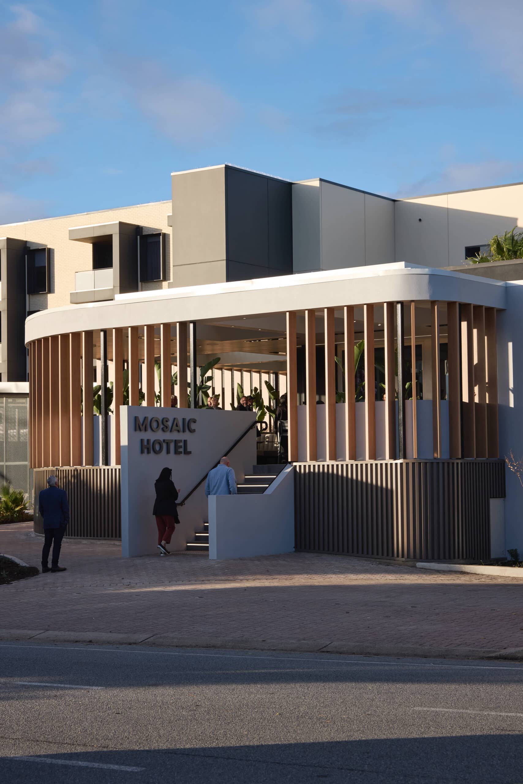 New beer garden at Mosaic Hotel in Adelaide.