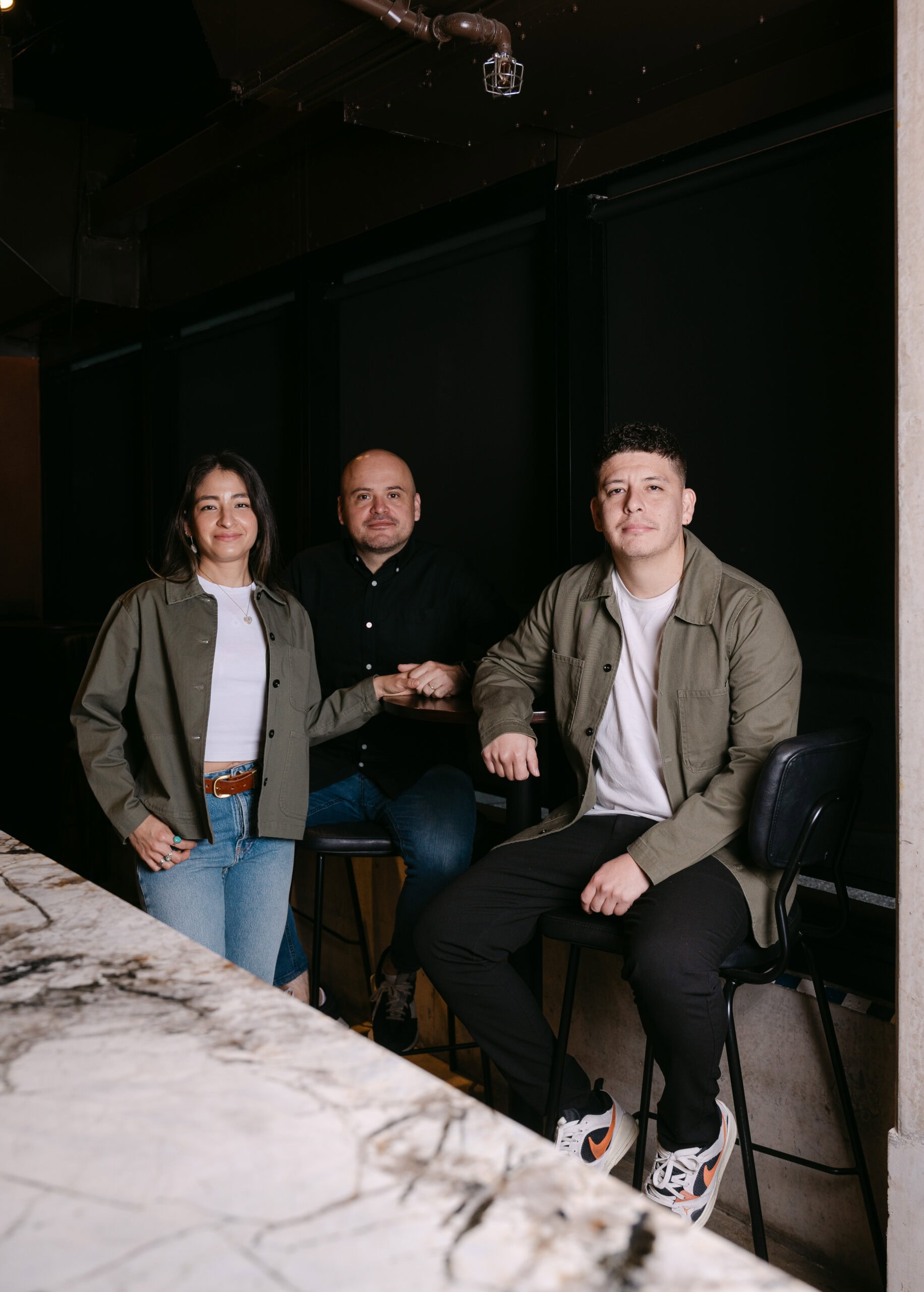 Alejandro Huerta, Galia Valadez and Eduardo Conde from Barro in Adelaide.