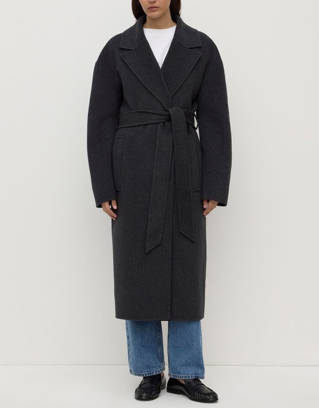 Assembly Label Ivy Wool Coat - Charcoal Marle