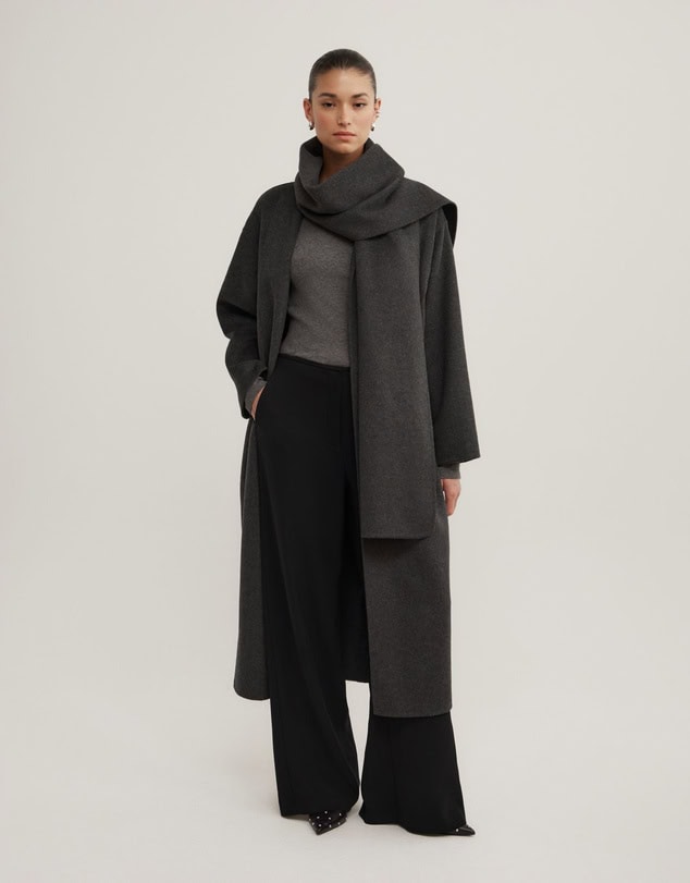 Witchery Long Scarf Coat