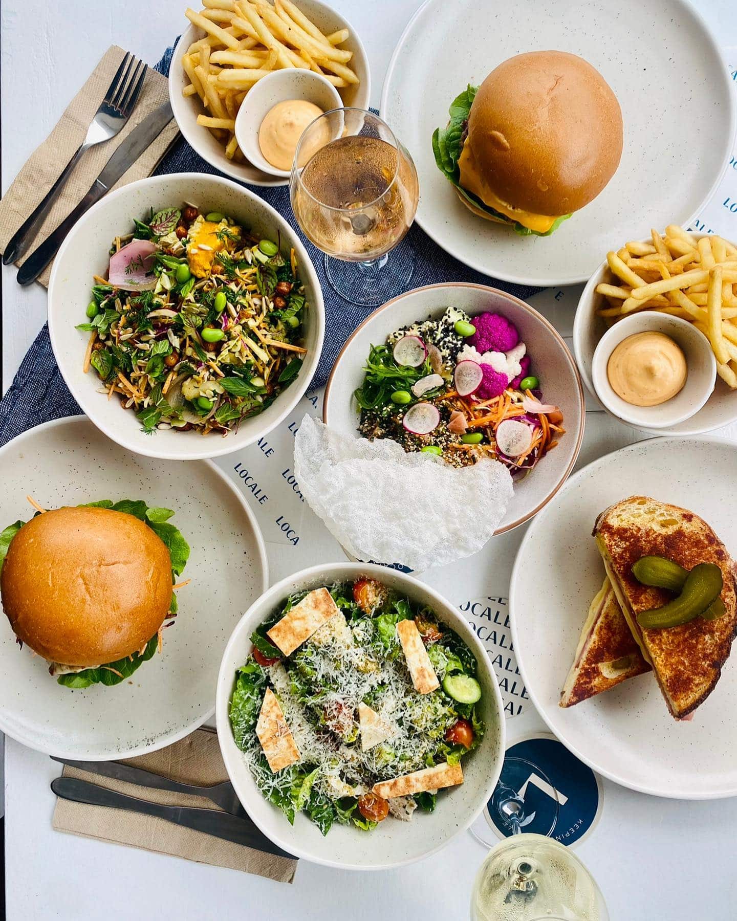 A spread of classic modern Australian cafe dishes at Locale in Bronte.
