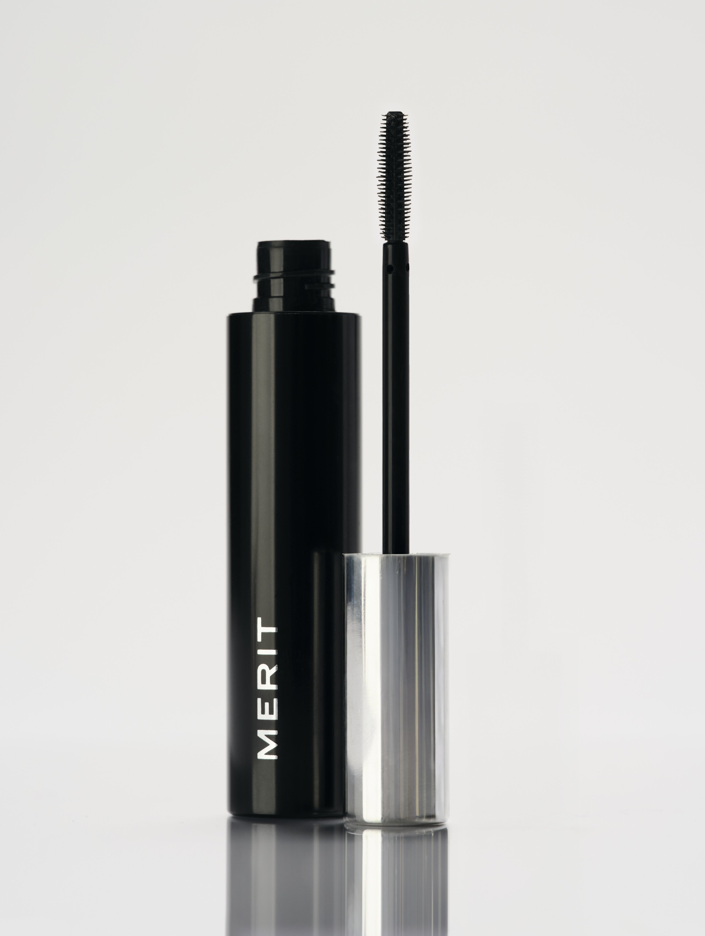 MERIT Clean Volume Mascara black shade bottle close up