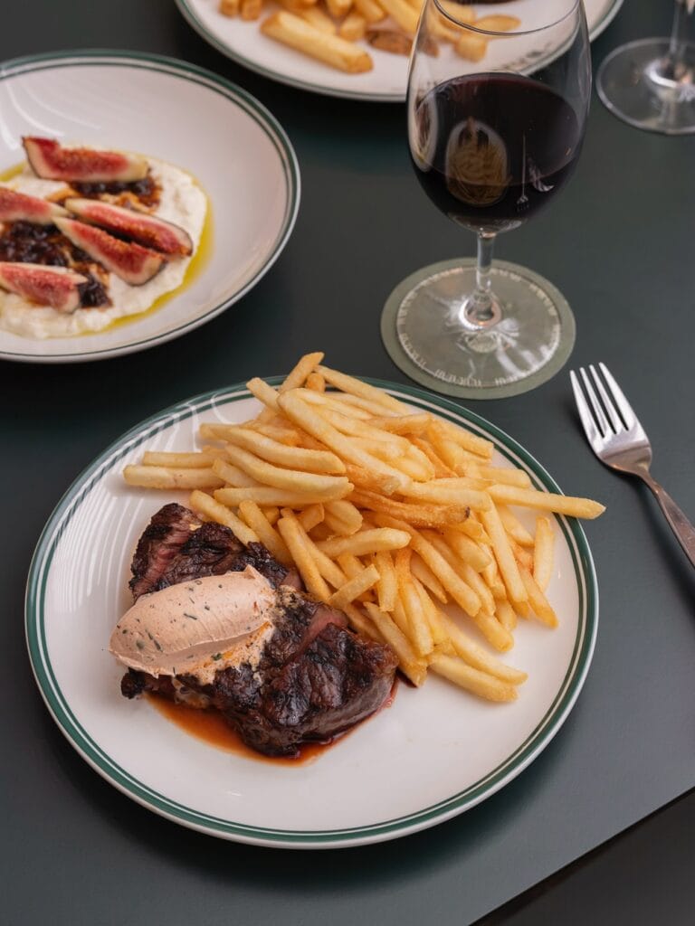 Steak and chips with Davidson plum butter at The Waratah Darlinghurst Sydney