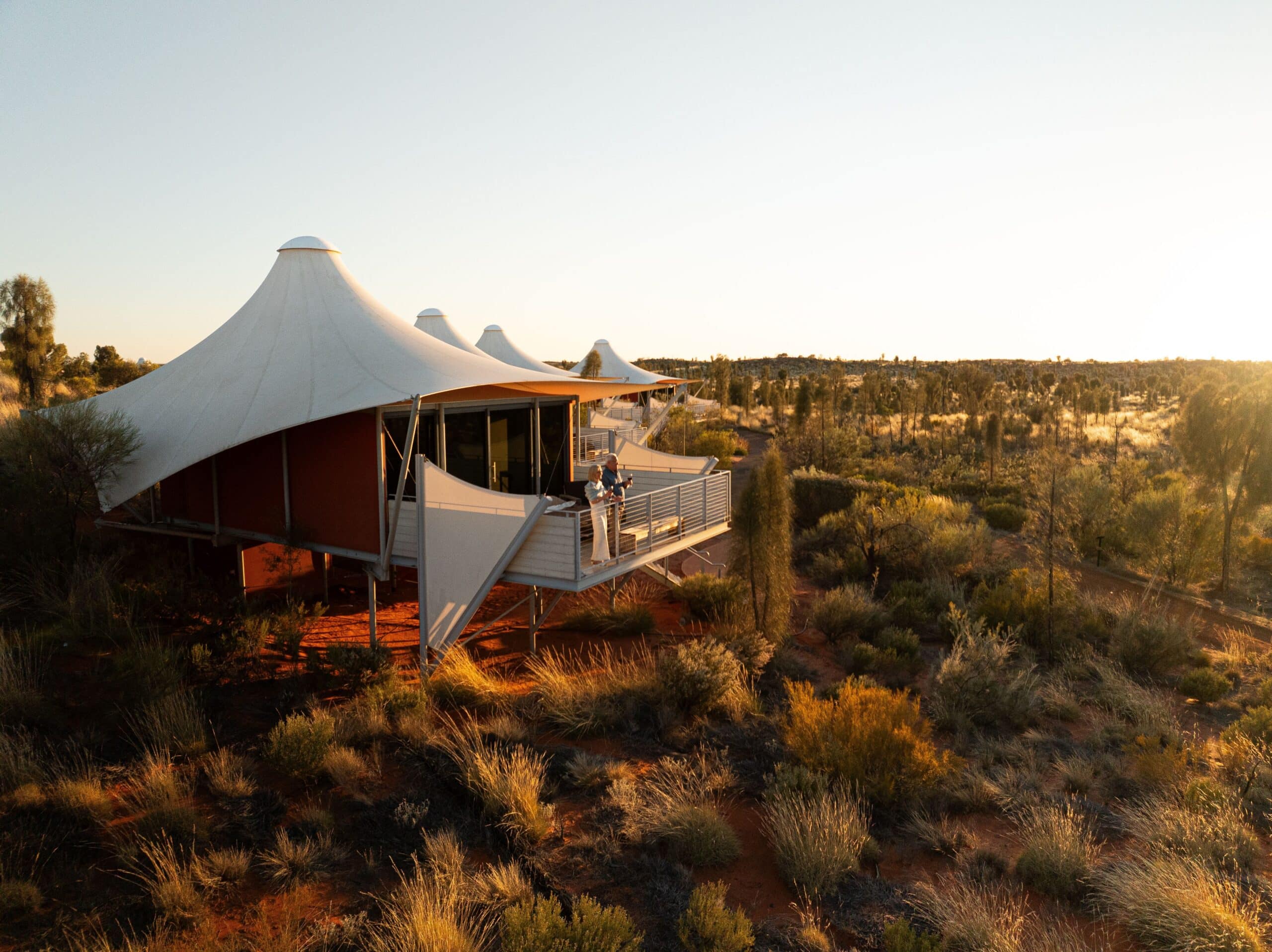 Exterior of Longitude 131 in Uluru.