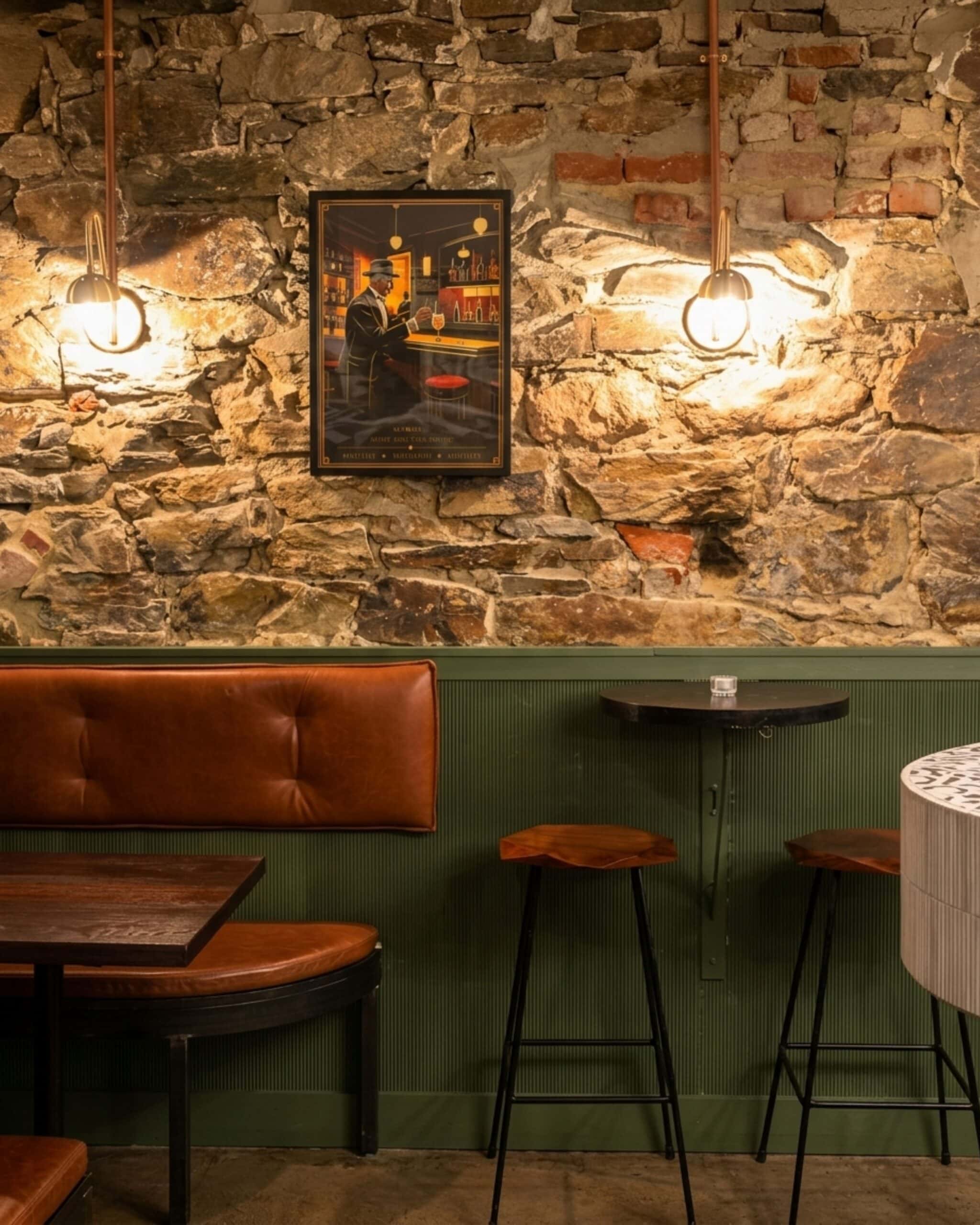Interiors at Le Mistral in Adelaide.