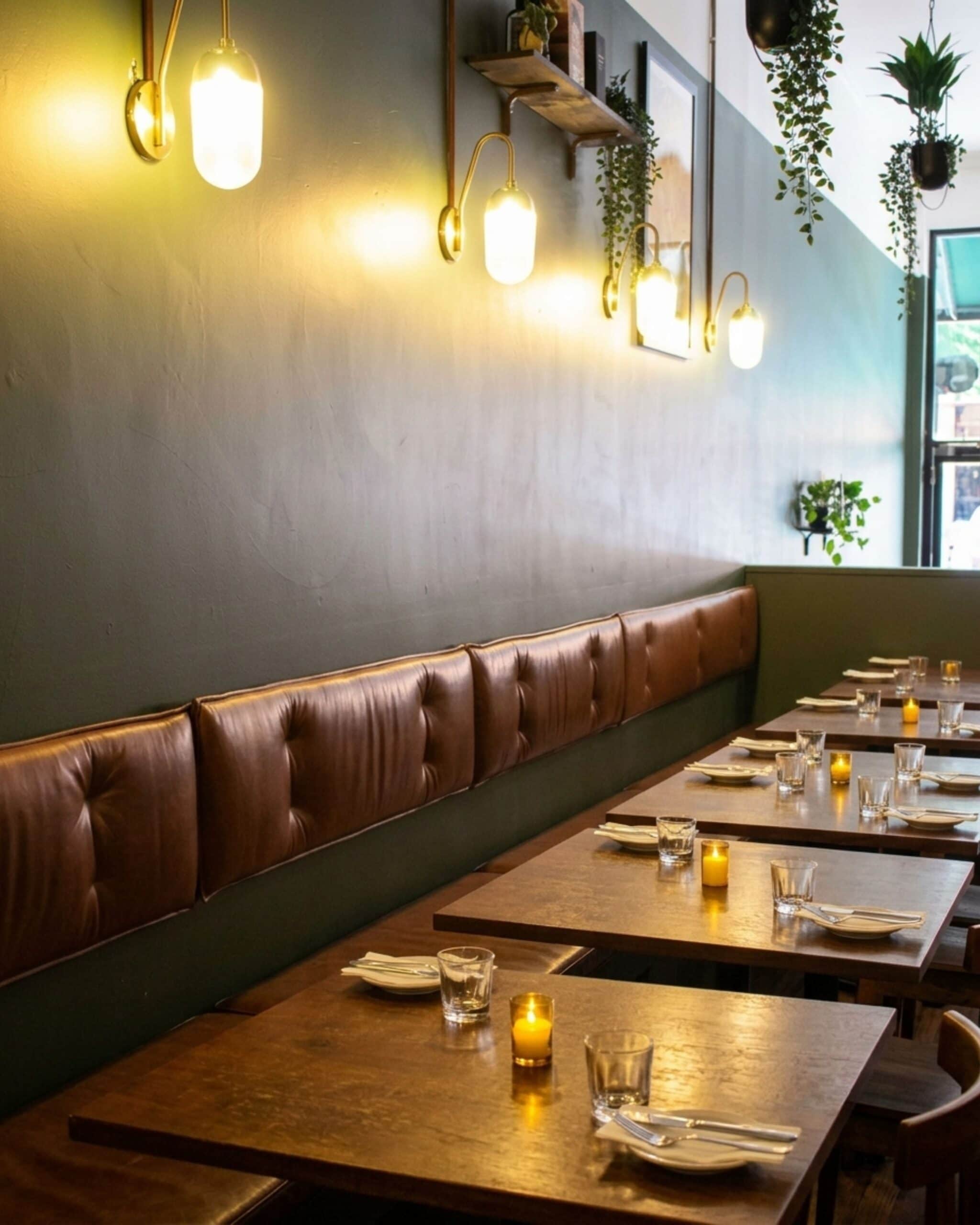 Interiors at Le Mistral in Adelaide.
