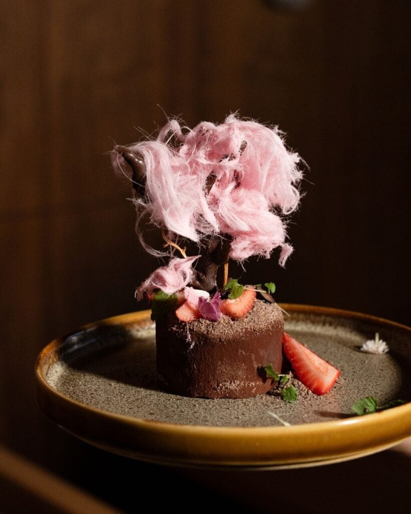 Bonsai dessert at Koomo in Adelaide.