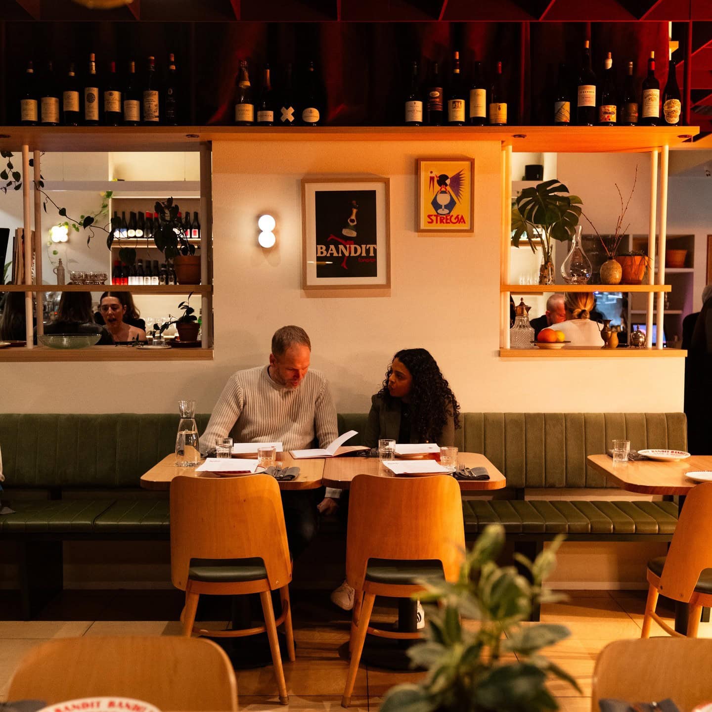 Interior dining at Bandit Pizza & Wine in Adelaide.