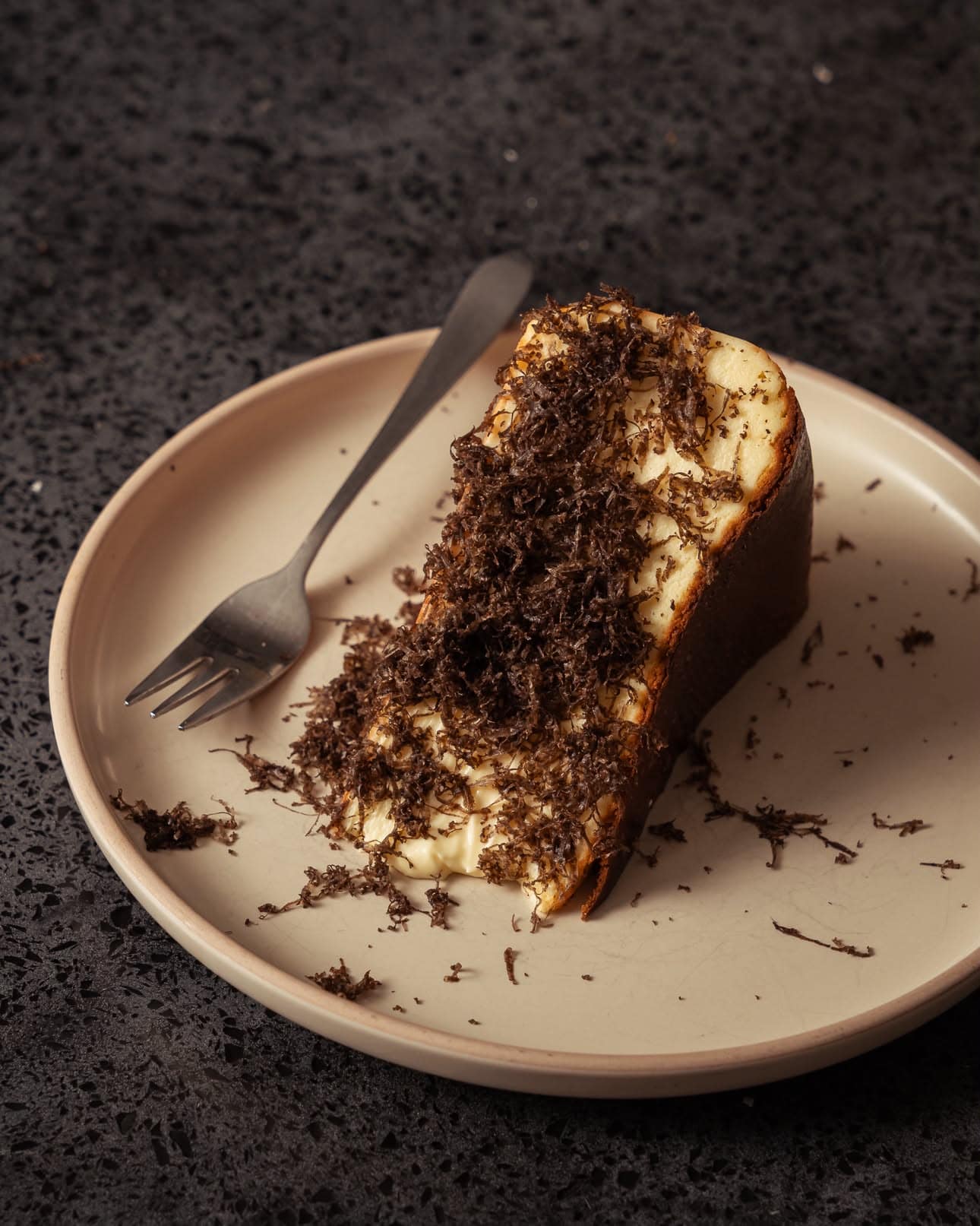 Limited edition truffle basque cheesecake from Steven ter Horst Chocolatier in Adelaide.