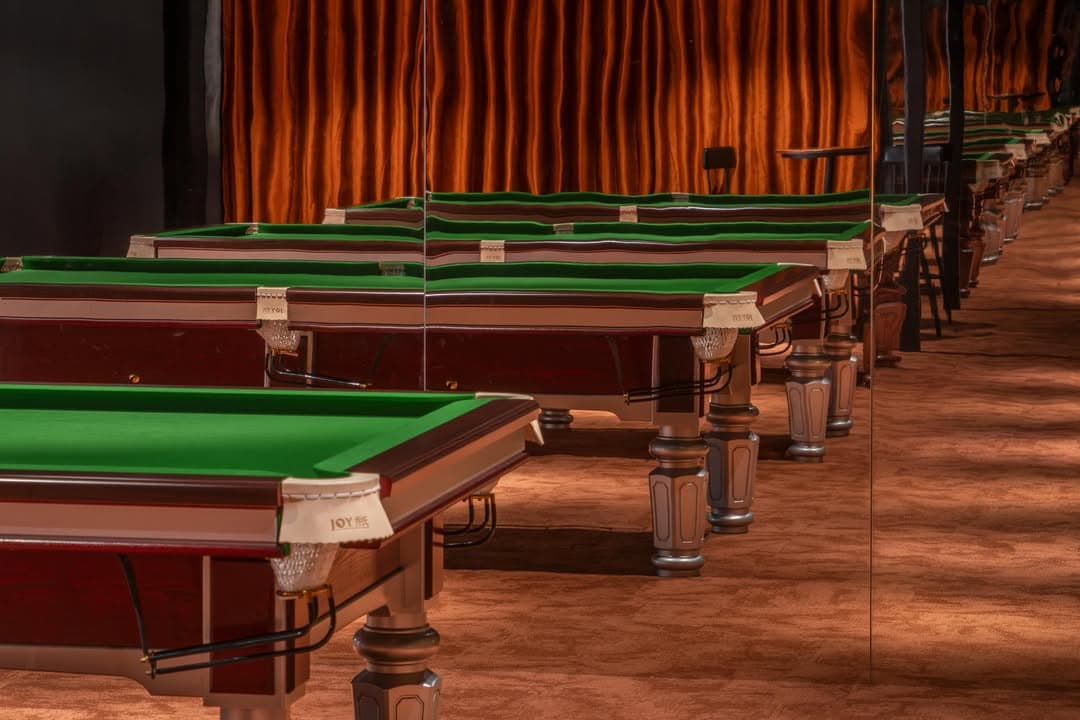 Pool tables at Heyball Billiards Club in Adelaide.