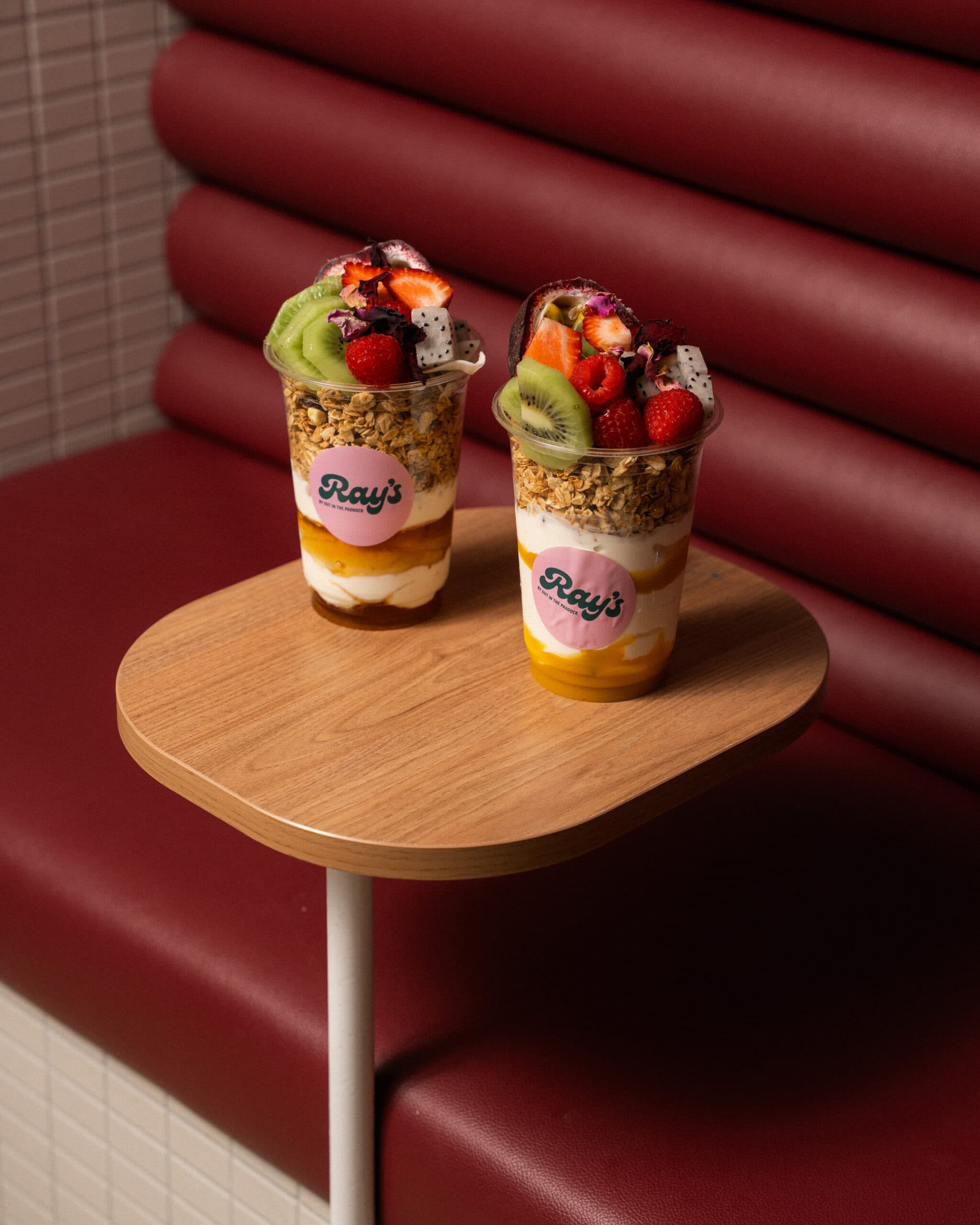 Fruit yoghurt cups from Rays by OITP.